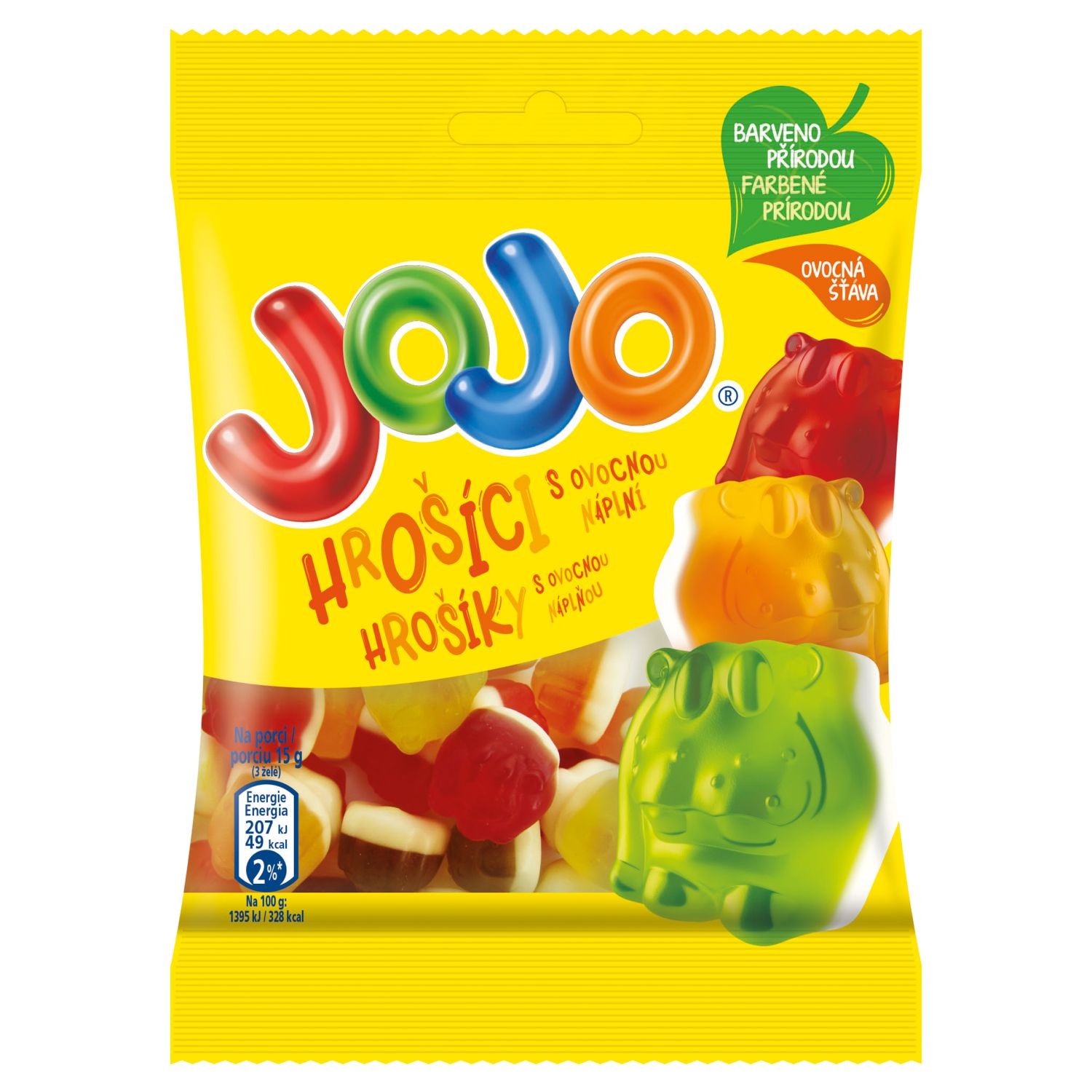 Trvanlivé potraviny - Jojo Hrošíci s ovocnou náplní 80 g