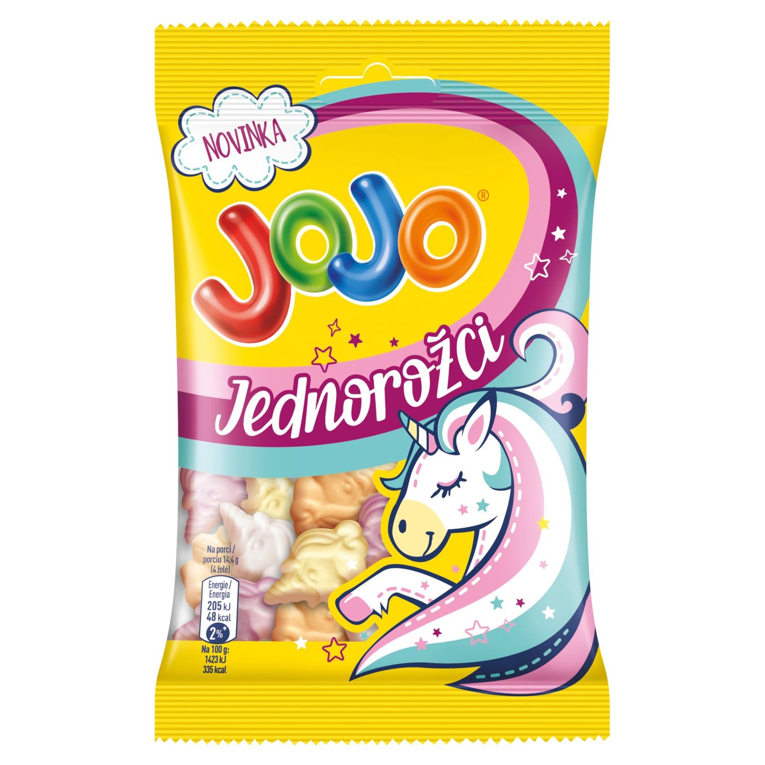 Trvanlivé potraviny - Jojo Jednorožci pěnové želé bonbóny 80g