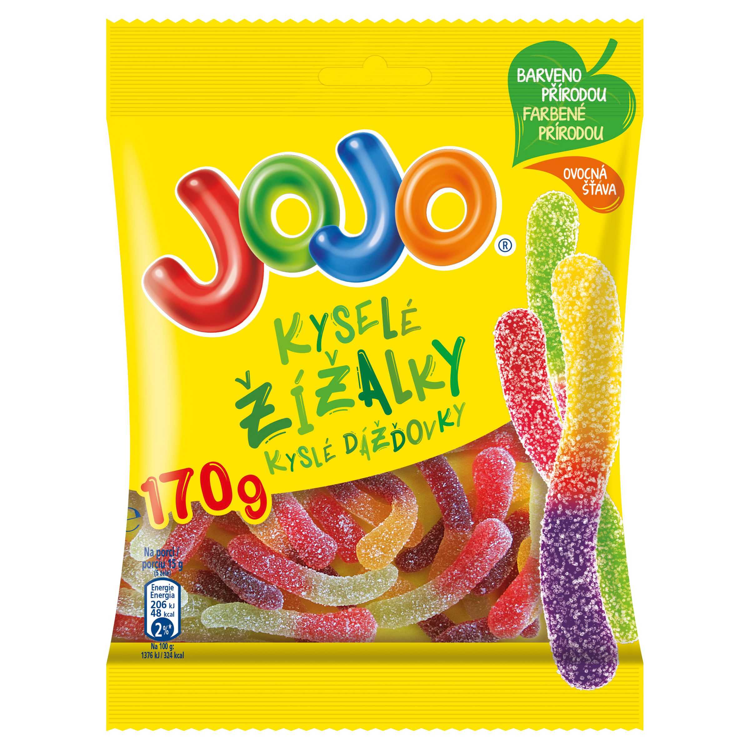 Trvanlivé potraviny - Jojo Kyselé žížalky 170 g