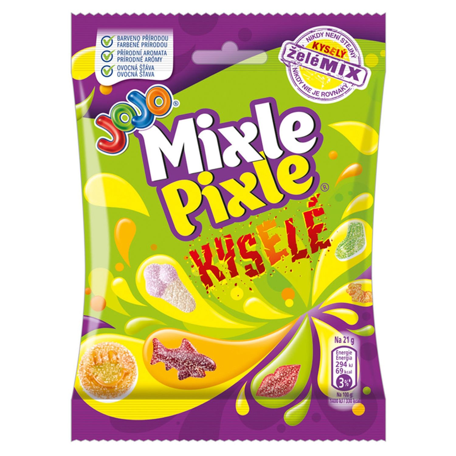 Trvanlivé potraviny - Jojo Mixle Pixle Kyselé 80 g