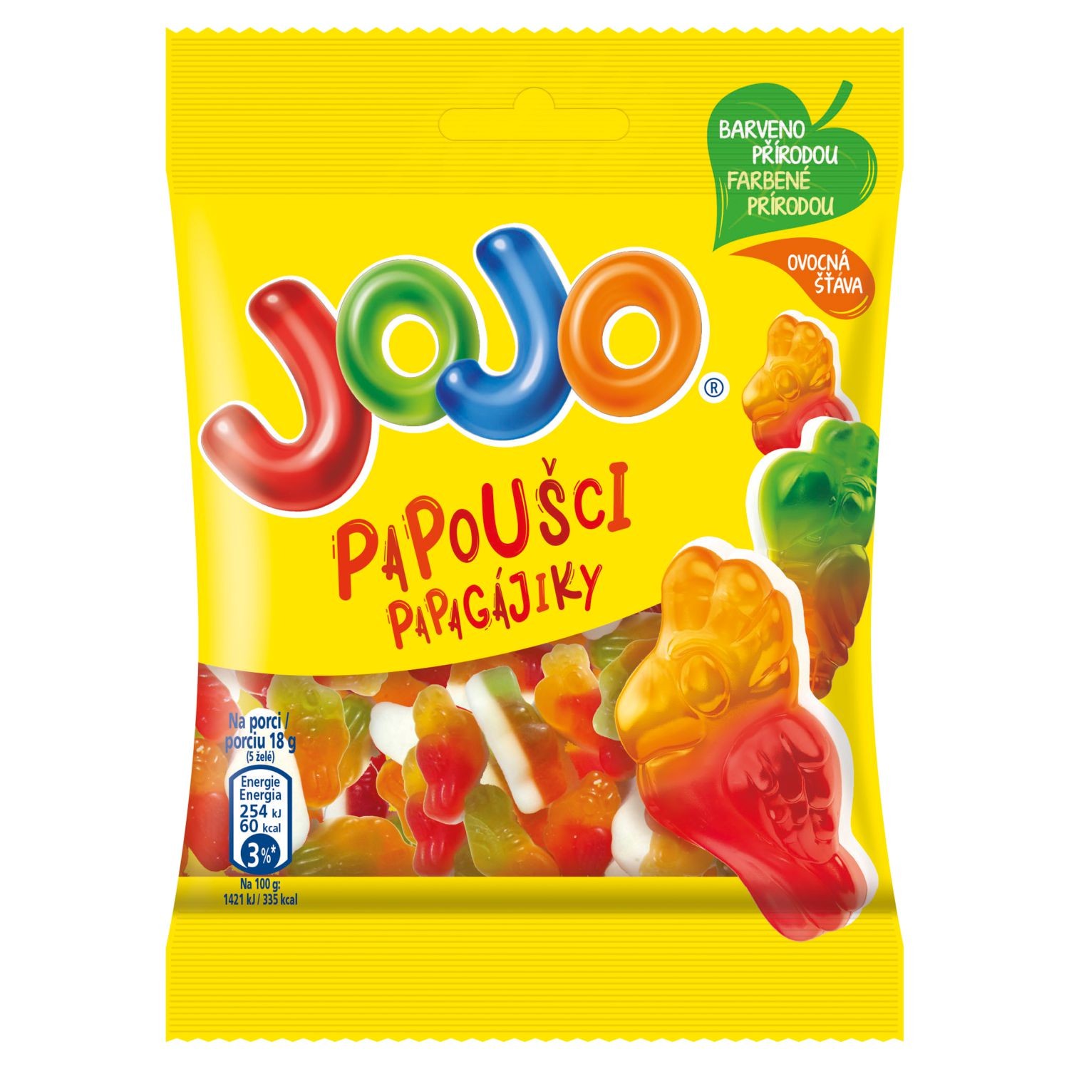 Trvanlivé potraviny - Jojo Papoušci 80 g