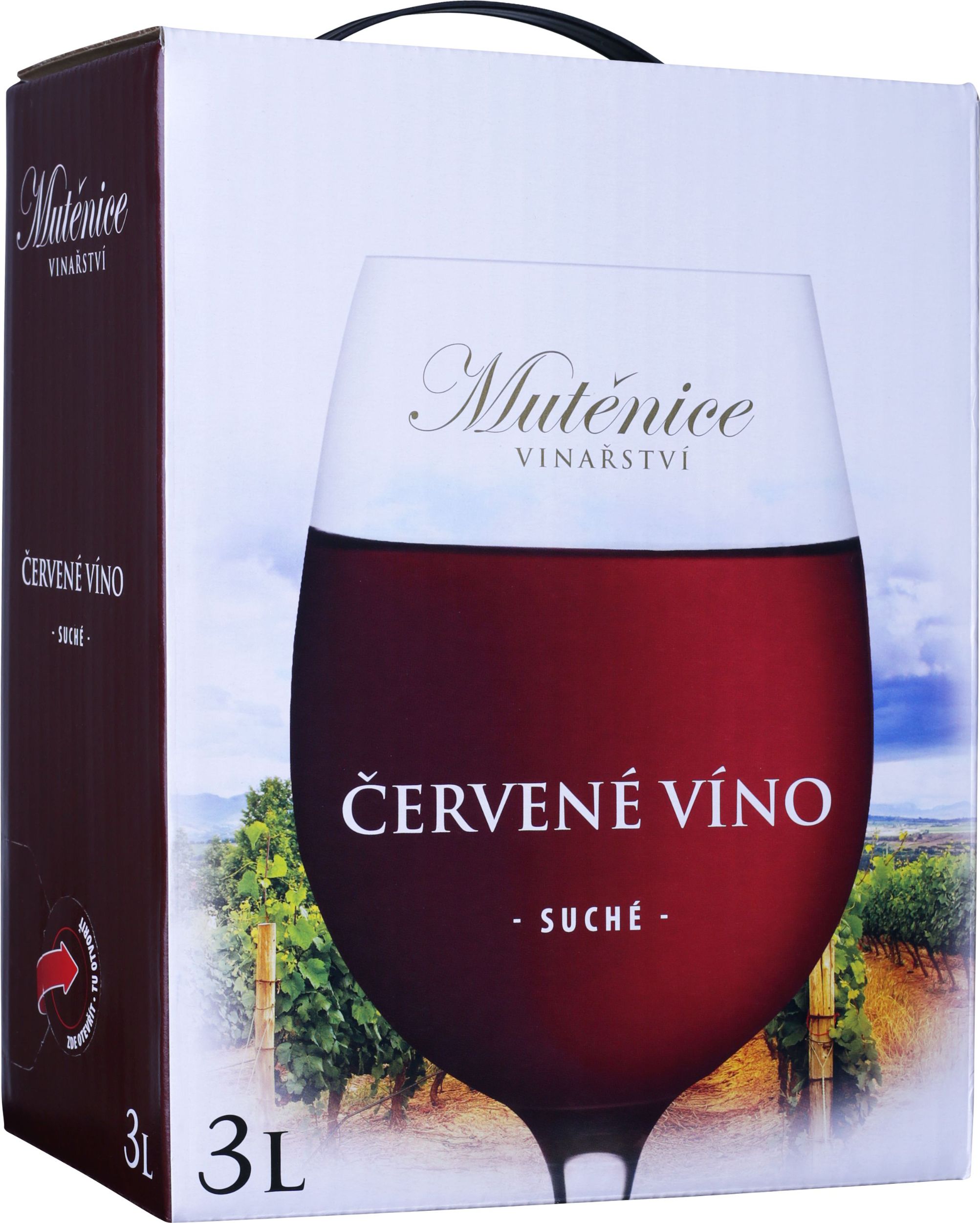 Nápoje - Jumbo 3l BiB červené víno