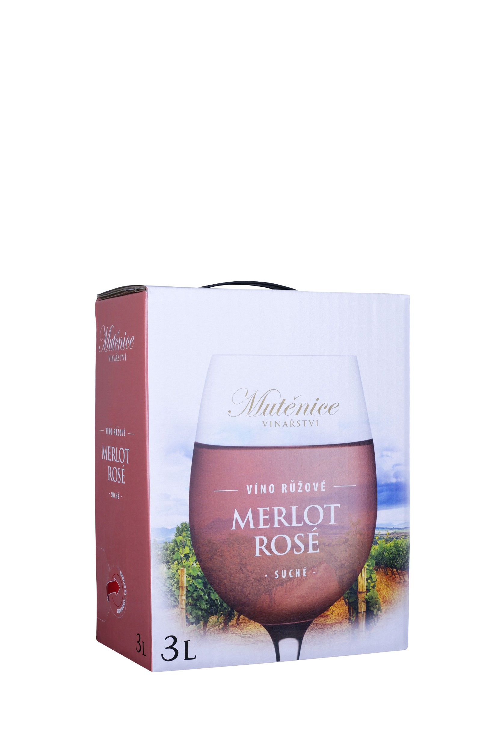 Nápoje - Jumbo 3L BiB Merlot rosé