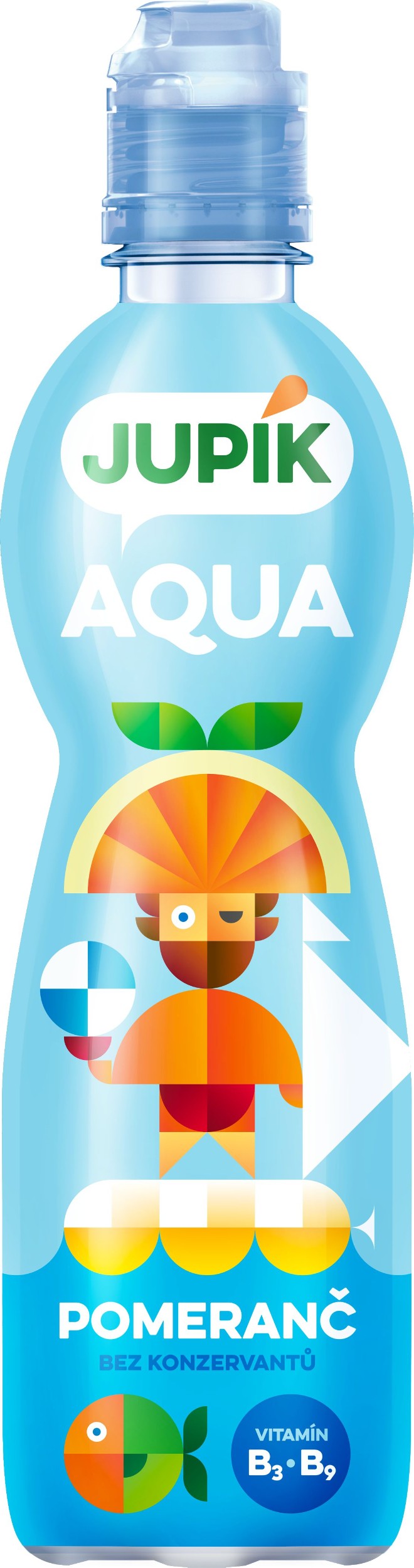 Svět dětí - Jupík Aqua pomeranč 0,5l