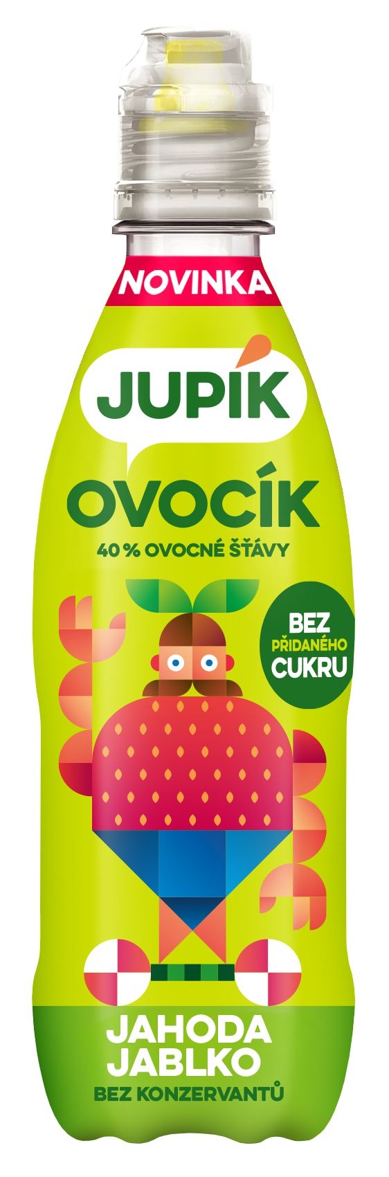 Svět dětí - Jupík Ovocík 40% jahoda 0,33l