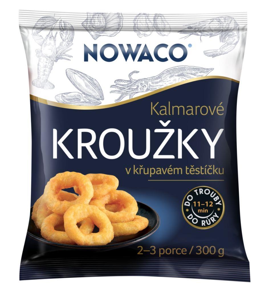 Mražené potraviny - Kalmarové kroužky obalované Nowaco mražené 300g