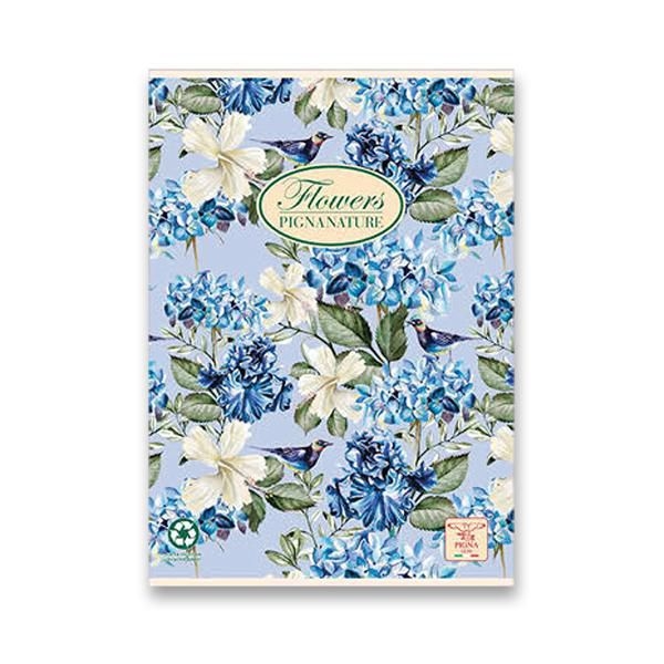 Kancelářský sešit A5 Pigna Nature Flowers 1ks, různé motivy-0