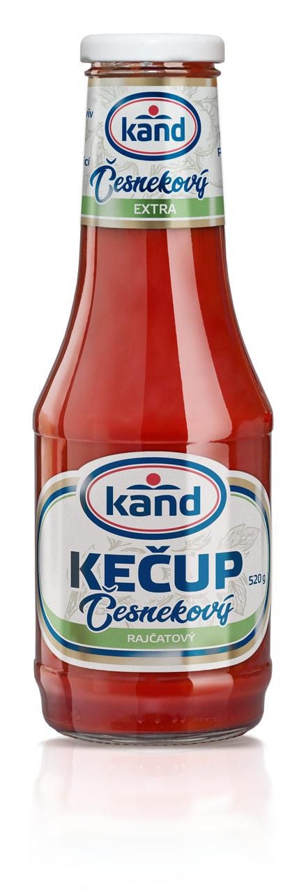 Trvanlivé potraviny - Kand Kečup extra s česnekem 520 g