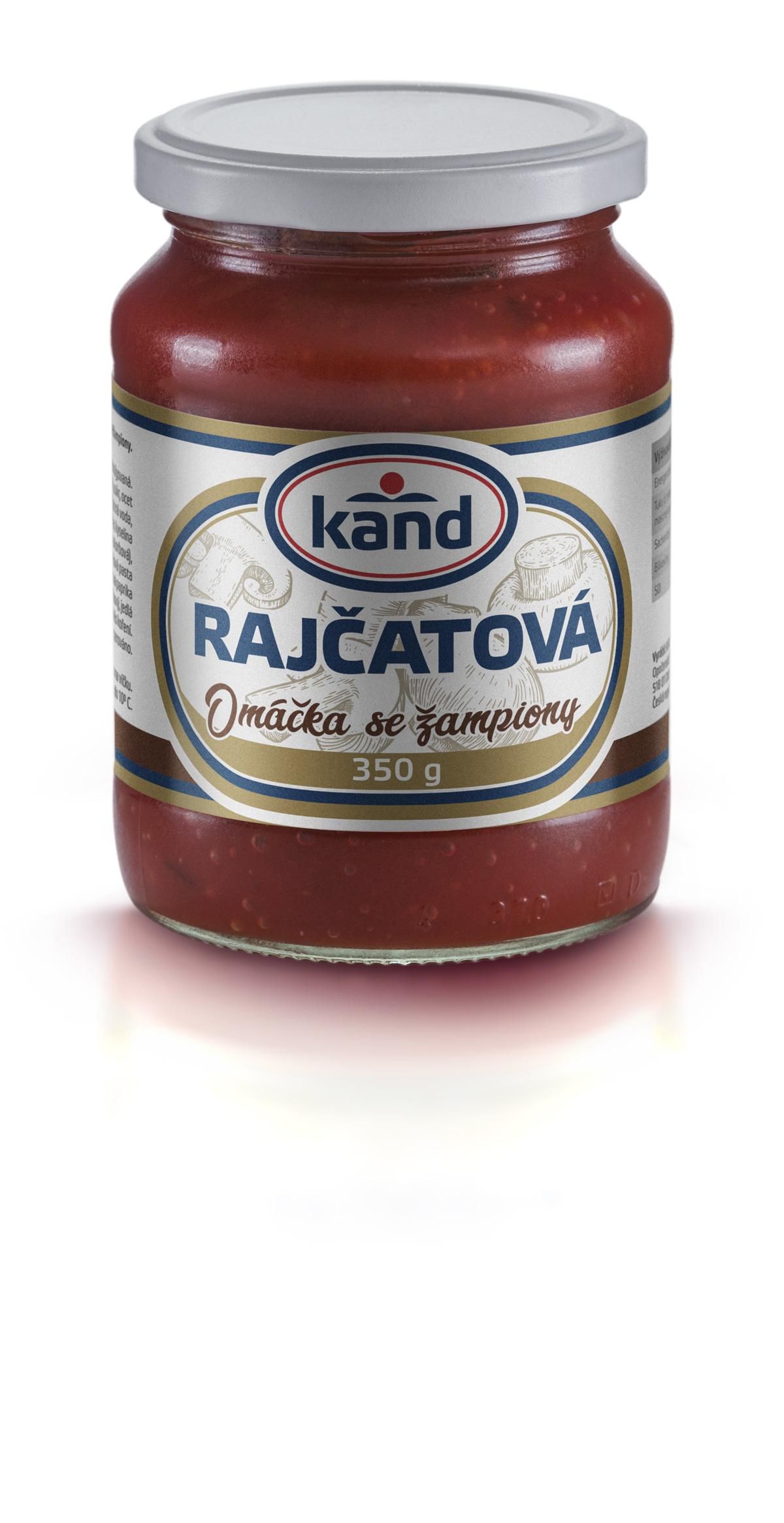 Trvanlivé potraviny - Kand Rajčatová omáčka se žampiony 350g
