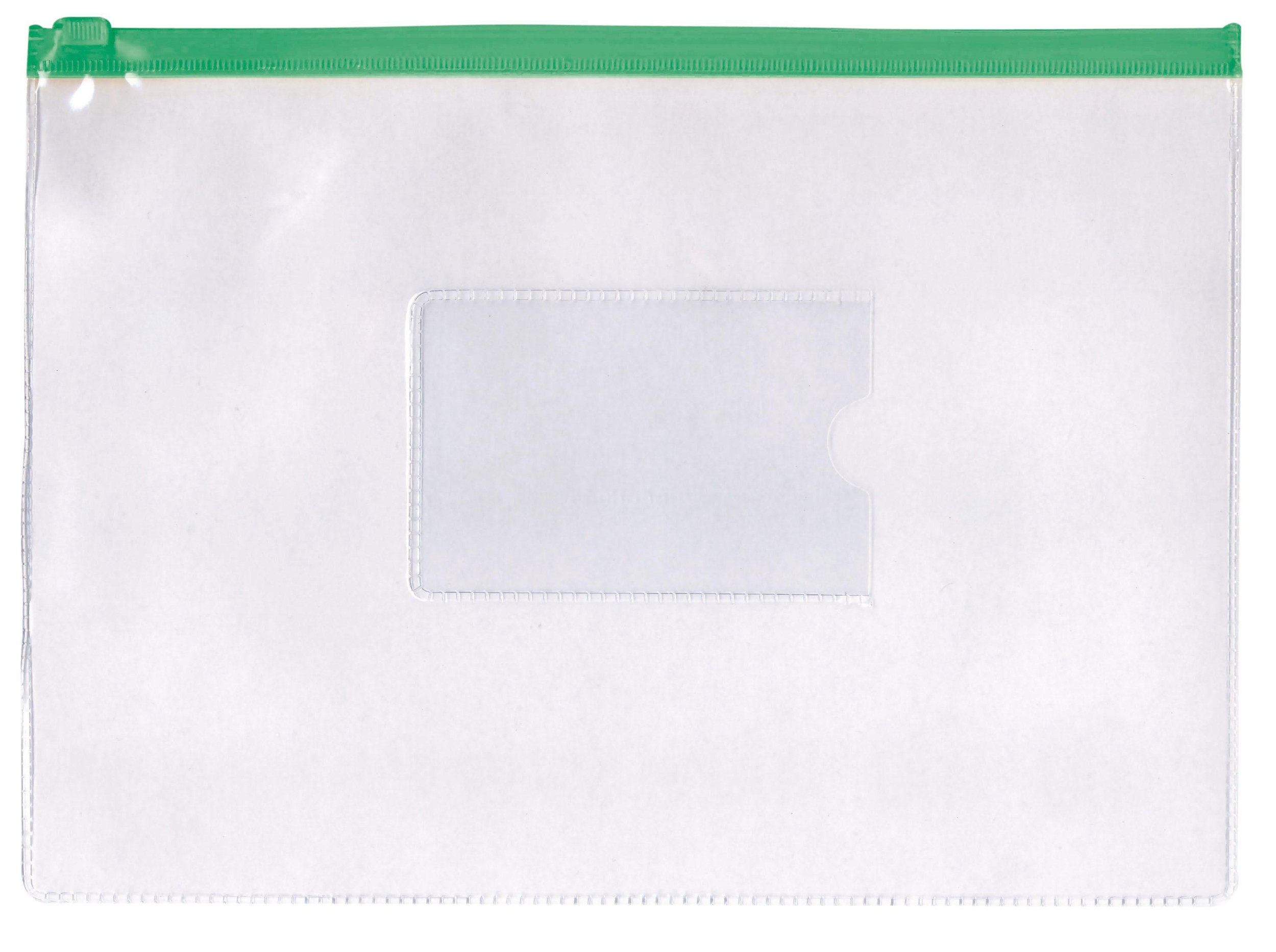 Domácnost a Zahrada - Kapsa A5 16,5x24 cm PVC průhledná, barevný zip různé barvy