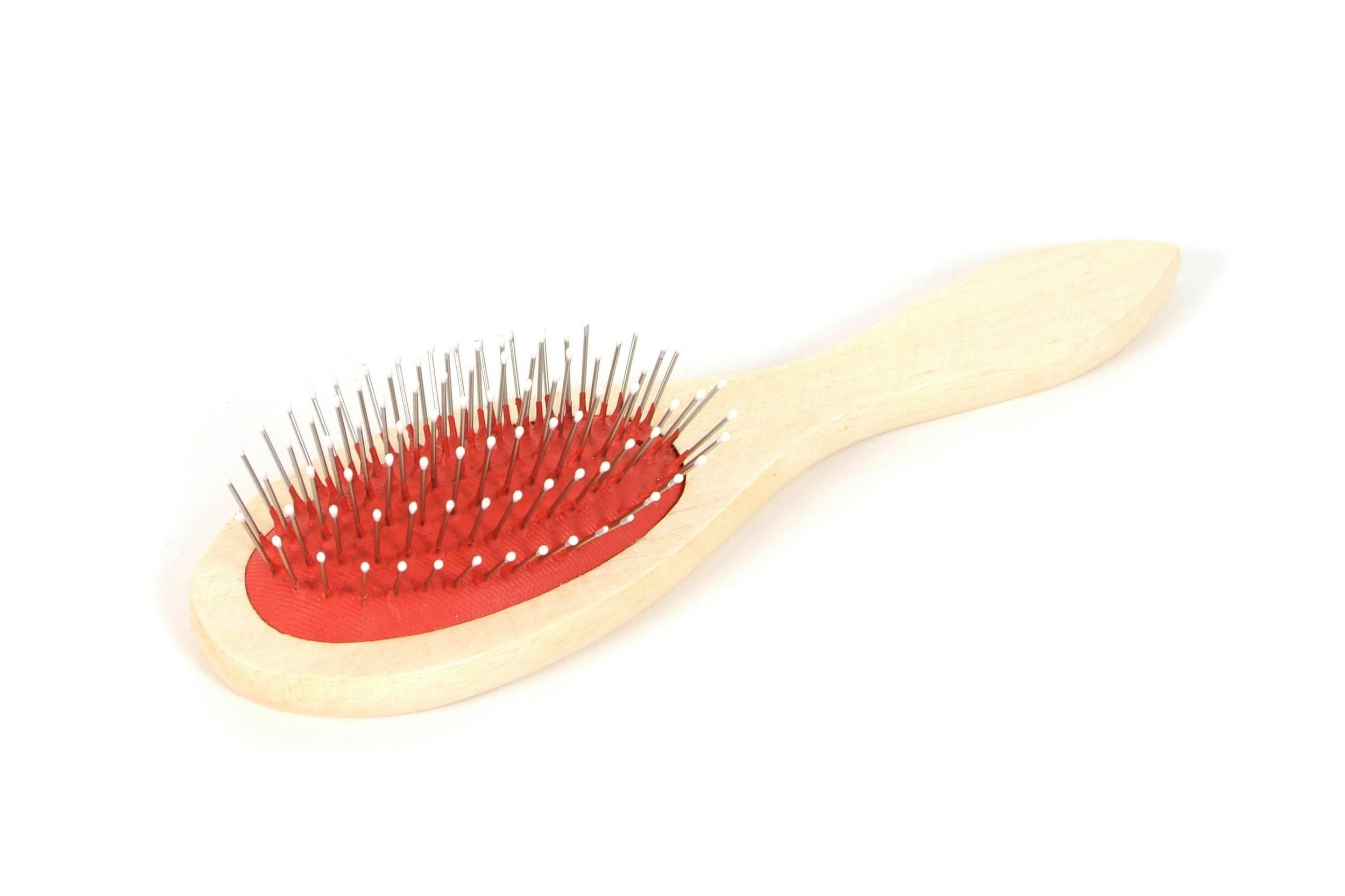 Svět zvířat - Kartáč s dřevěnou rukojetí s kuličkami 22 cm 1 ks