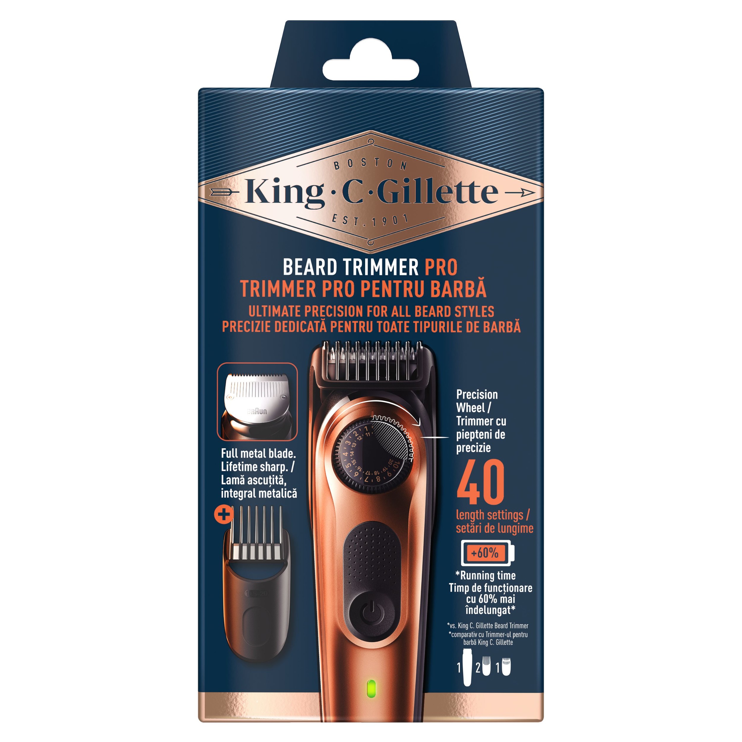 Drogerie a kosmetika - KCG Zastřih. Vousů BT3440 Copper 1ks