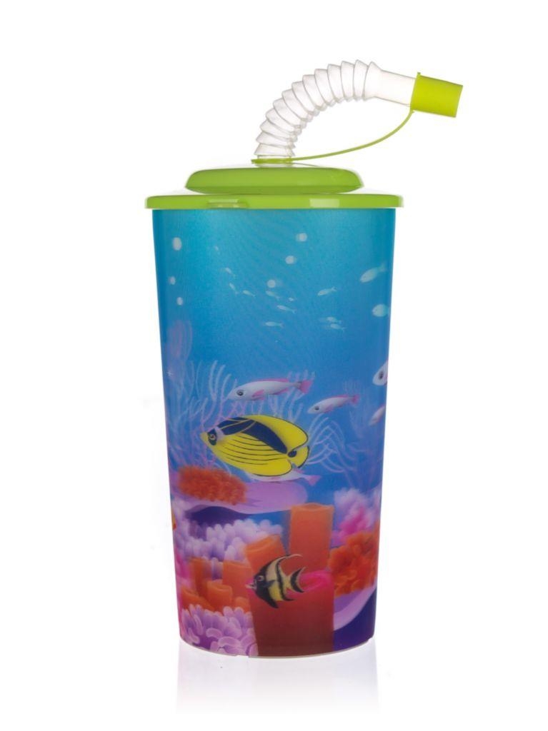 Domácnost a Zahrada - Kelímek s víčkem a brčkem SEA Banquet 470 ml