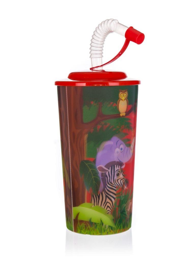 Domácnost a Zahrada - Kelímek s víčkem a brčkem ZOO Banquet 470 ml