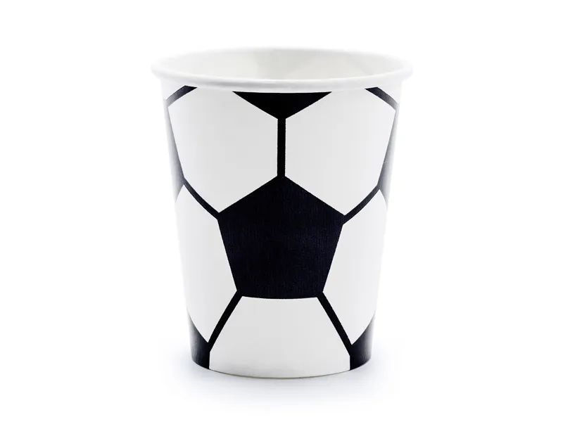 Svět dětí - Kelímky papírové fotbal, 260 ml, 6ks