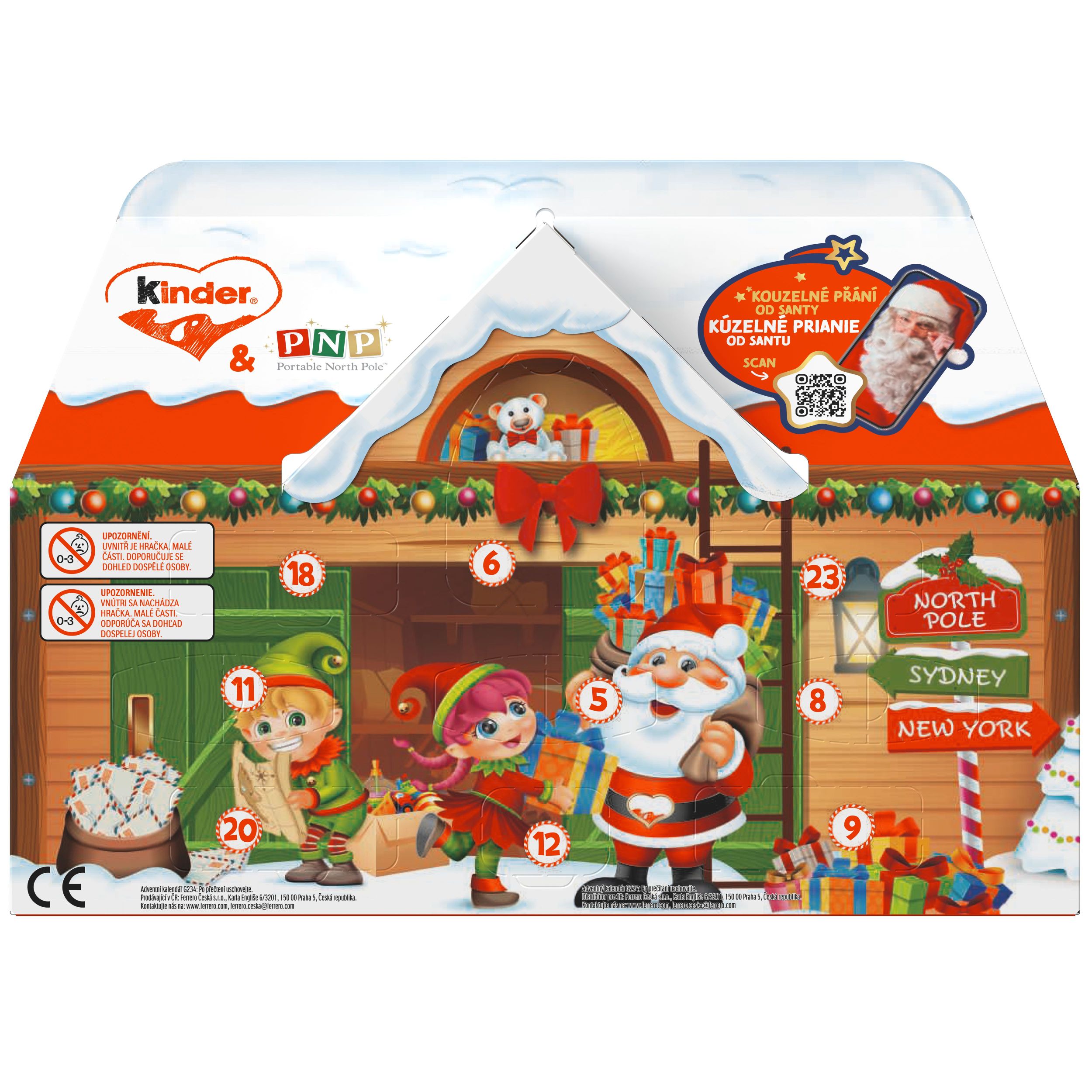 Trvanlivé potraviny - Kinder Adventní kalendář 24 ks 234g