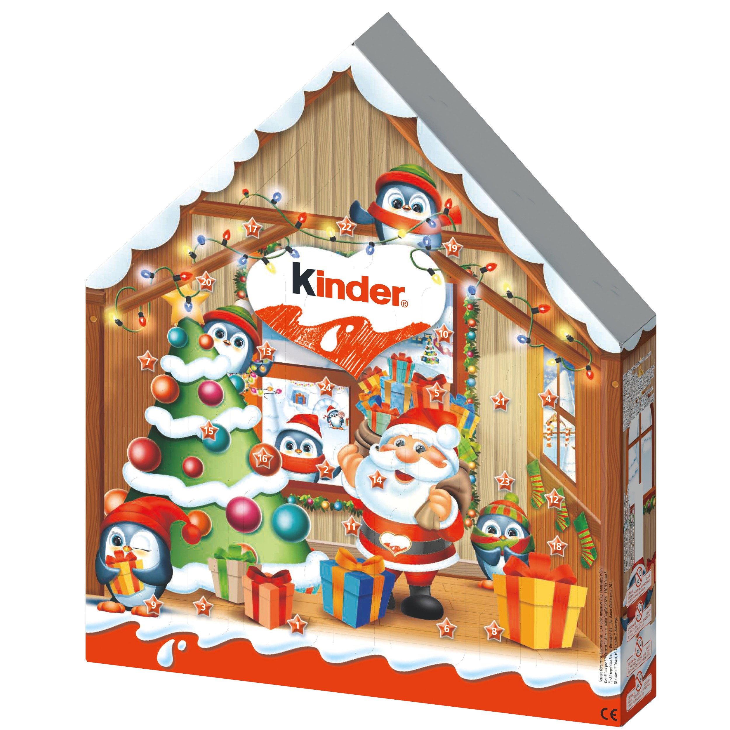 Trvanlivé potraviny - Kinder Adventní kalendář různé motivy 24 ks 184g