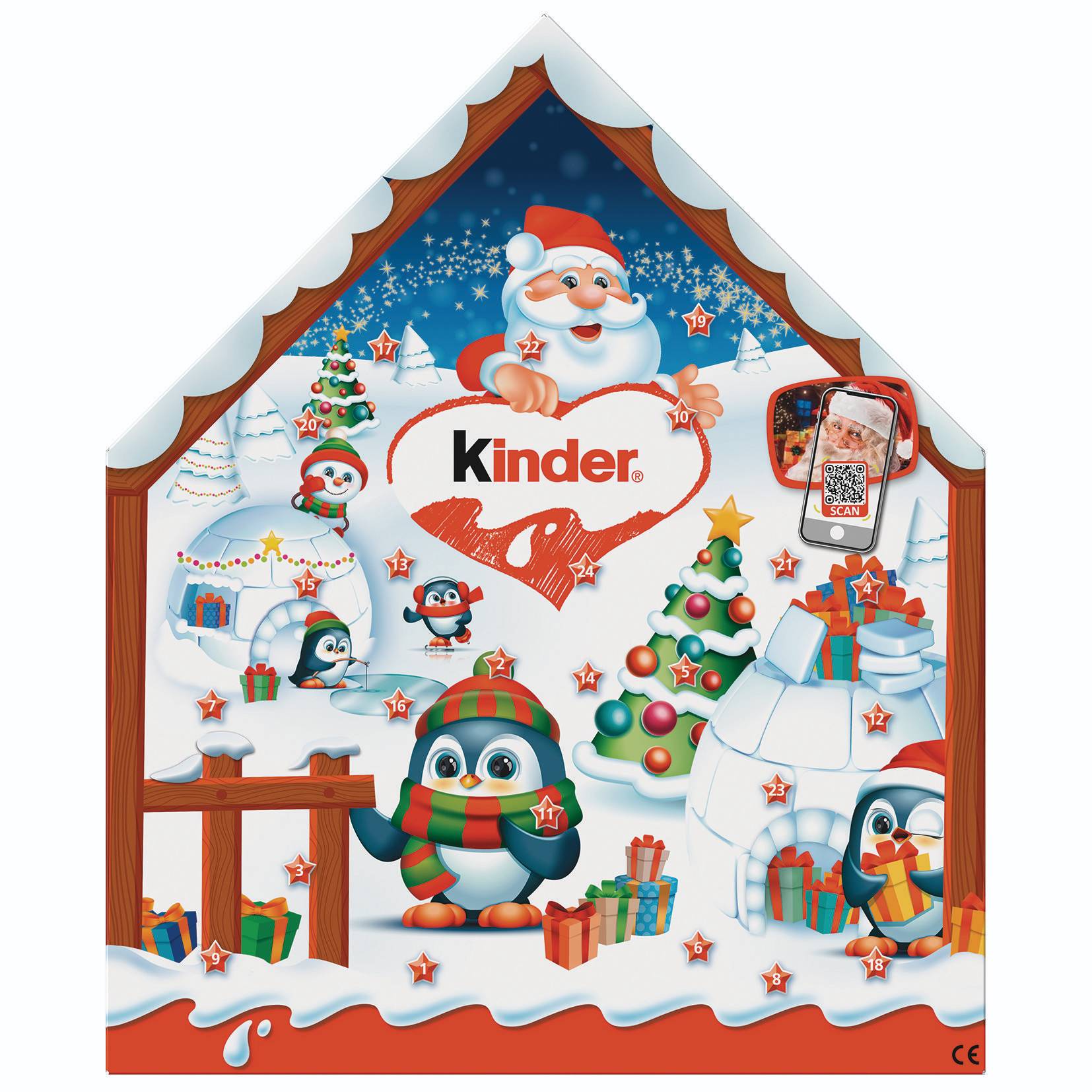 Kinder Adventní kalendář různé motivy 24 ks 184g-0