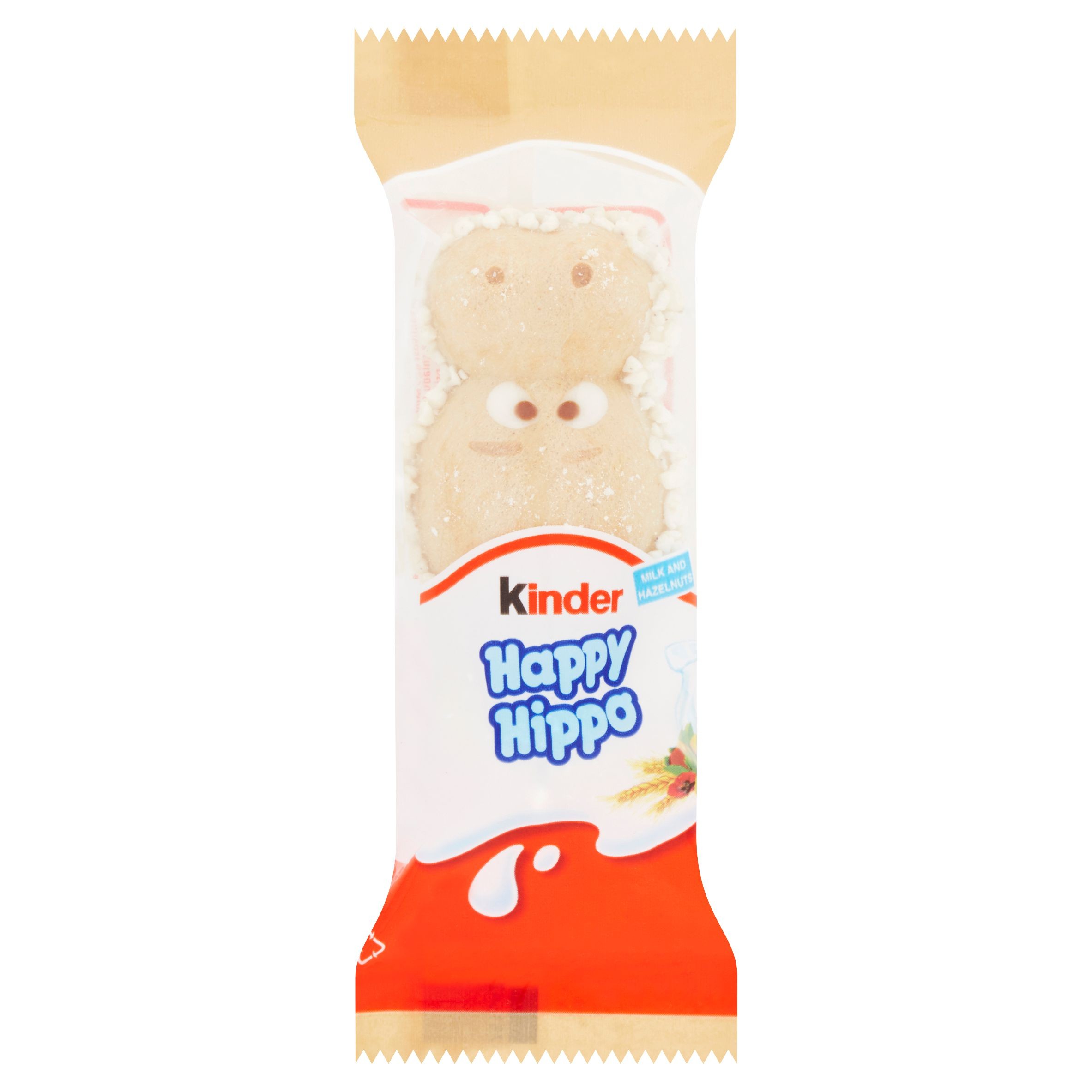 Trvanlivé potraviny - Kinder Happy Hippo Oplatka s mléčnou a lískooříškovou náplní 20,7 g