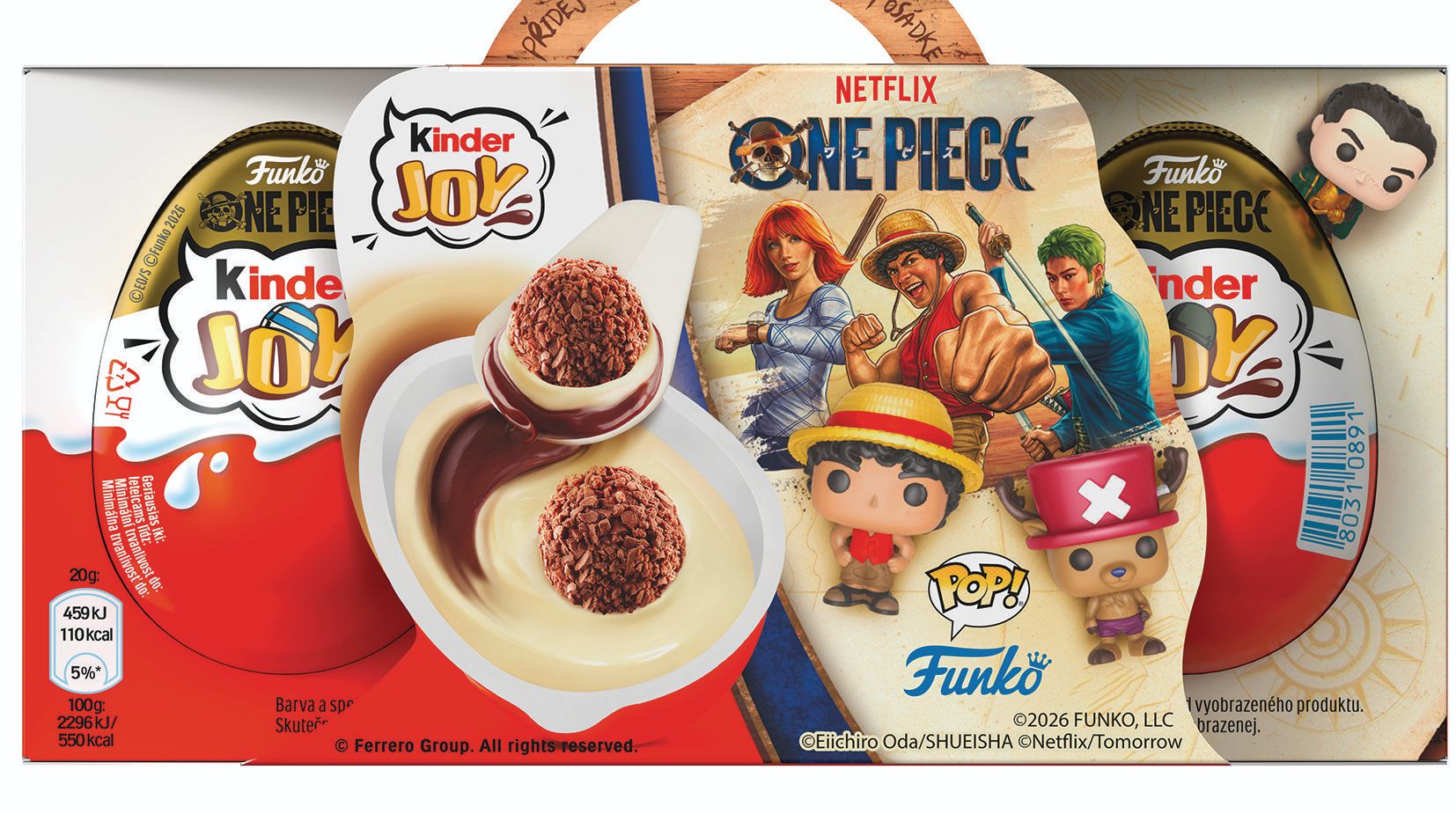 Trvanlivé potraviny - Kinder Joy One Piece 3-pack 60g