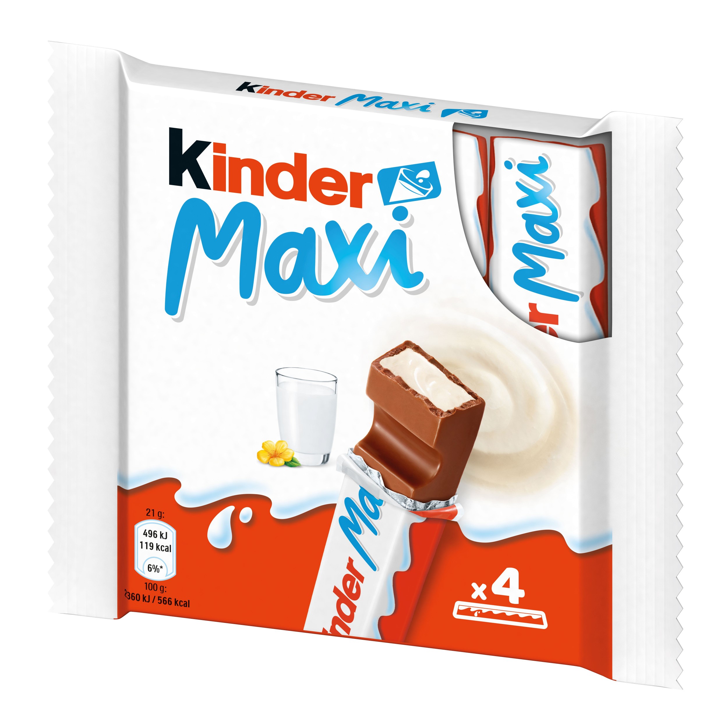 Trvanlivé potraviny - Kinder Maxi 4 ks 84g