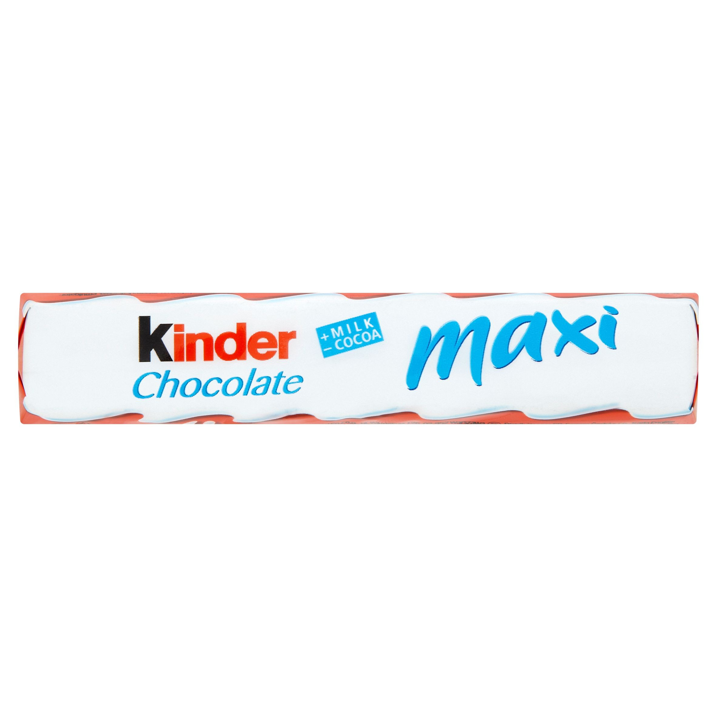 Trvanlivé potraviny - Kinder Maxi tyčinka z mléčné čokolády s mléčnou náplní 21 g