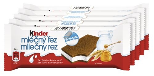 Mléčné a chlazené - Kinder Mléčný řez 5x28 g