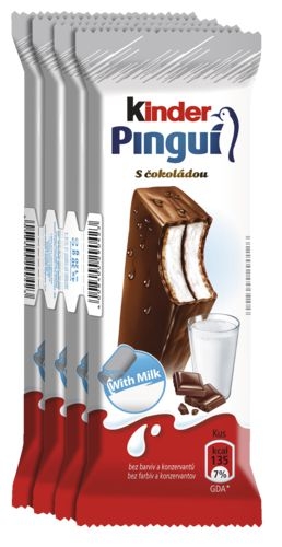 Mléčné a chlazené - Kinder Pinguí čokoláda 4x30 g