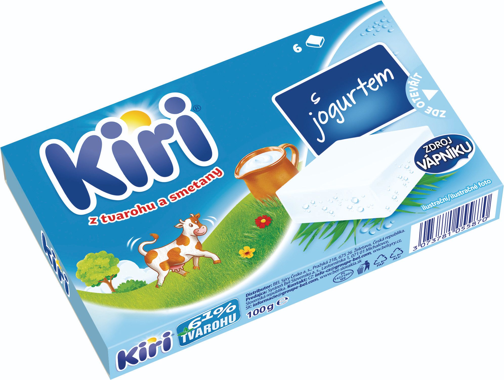 Mléčné a chlazené - Kiri Tavený sýr z tvarohu a smetany s jogurtem 100 g