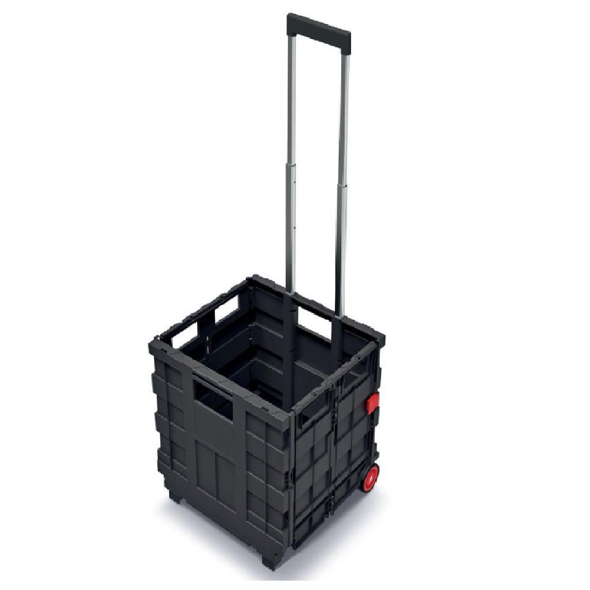 Domácnost a Zahrada - Kistenberg Skládací přepravka s madlem CART T 39,6x37x100,8cm