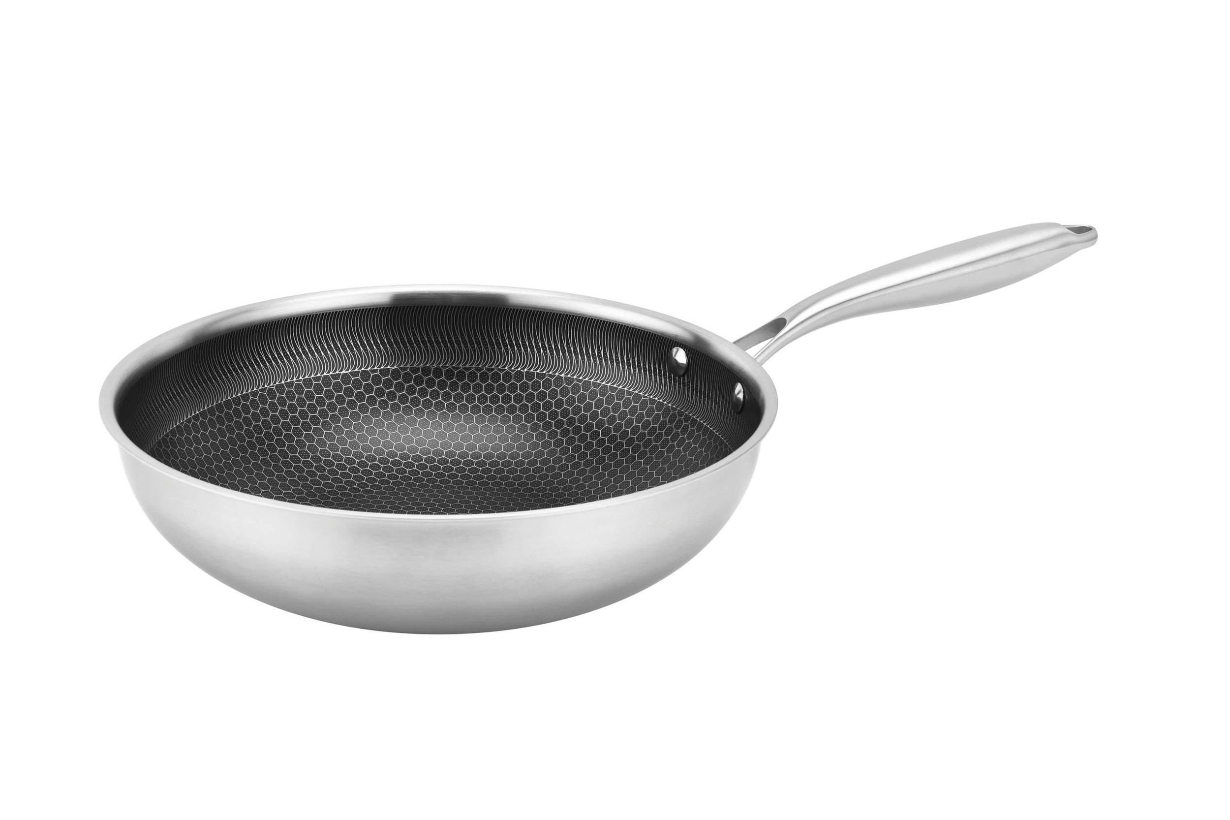 Domácnost a Zahrada - Kitchisimo Pánev WOK 28cm indukční dno nerez/ hlíník