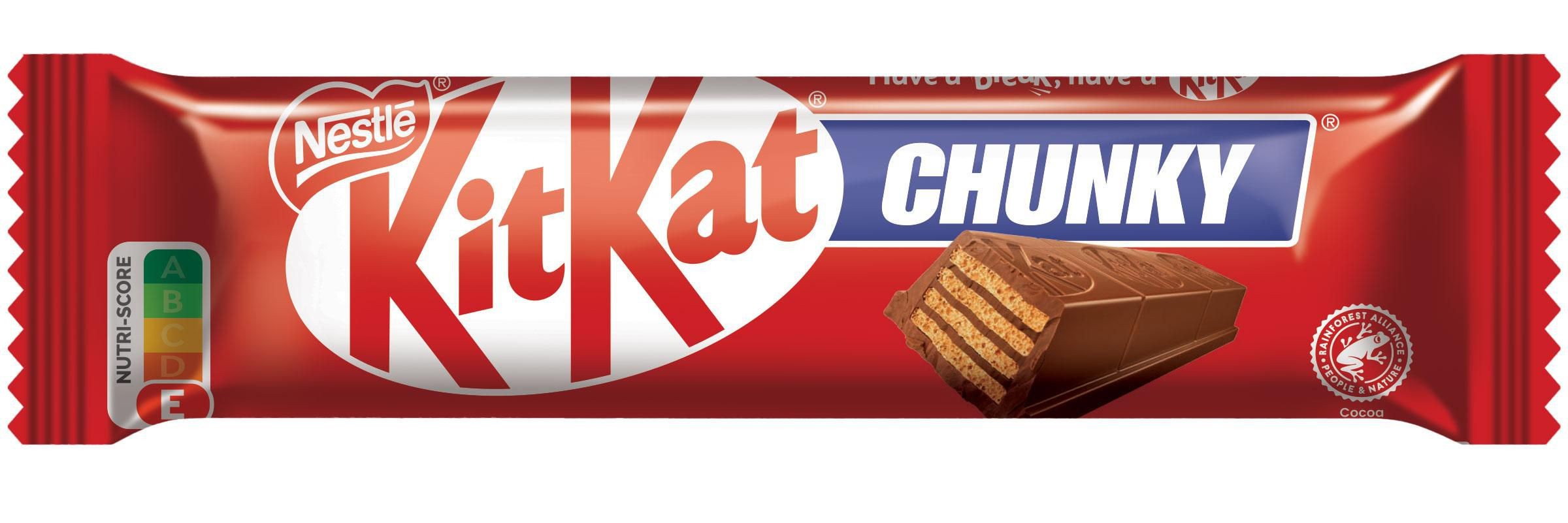 Trvanlivé potraviny - Kitkat chunky milk Oplatka v mléčné čokoládě 40 g