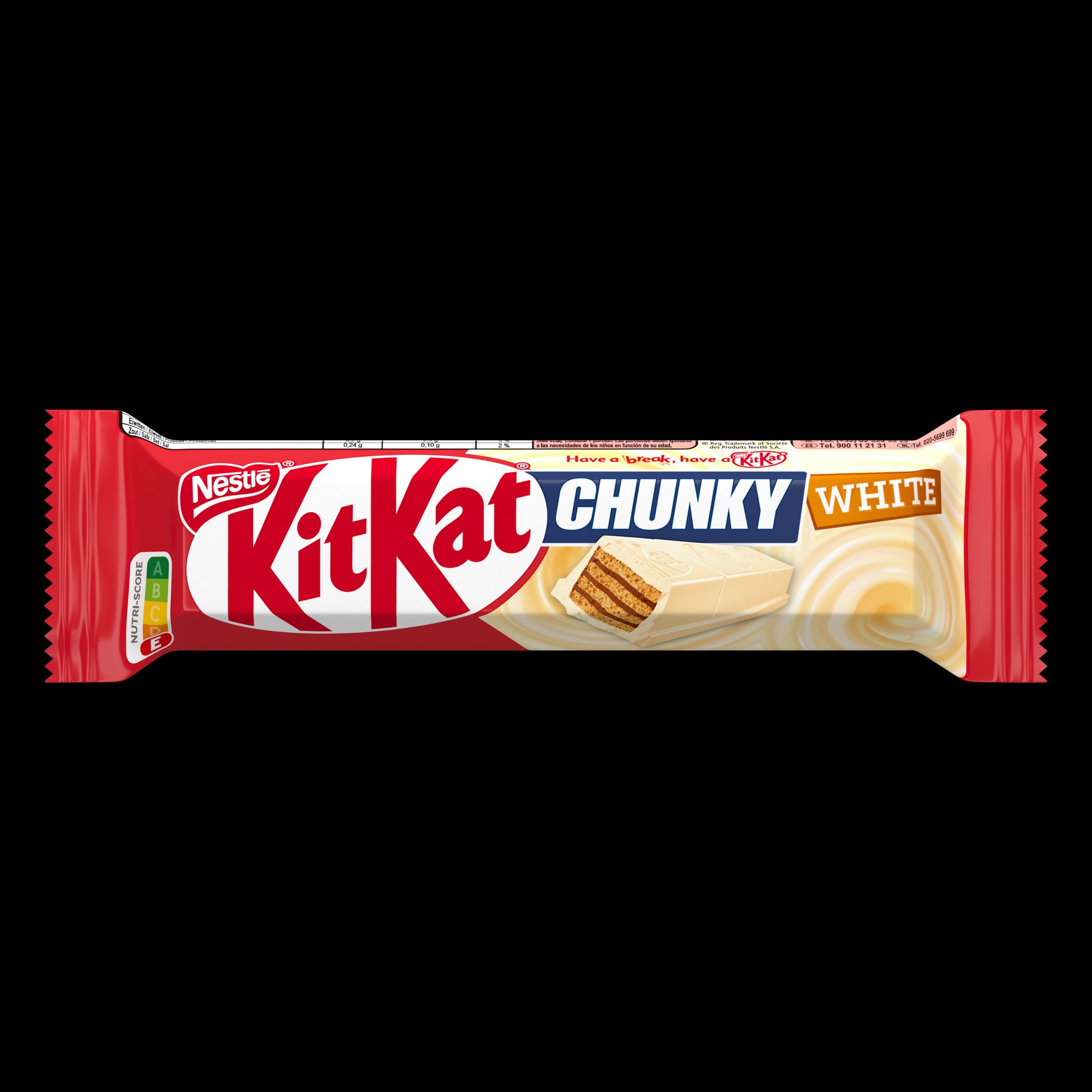 Trvanlivé potraviny - Kitkat chunky white Oplatka v bílé čokoládě 40 g