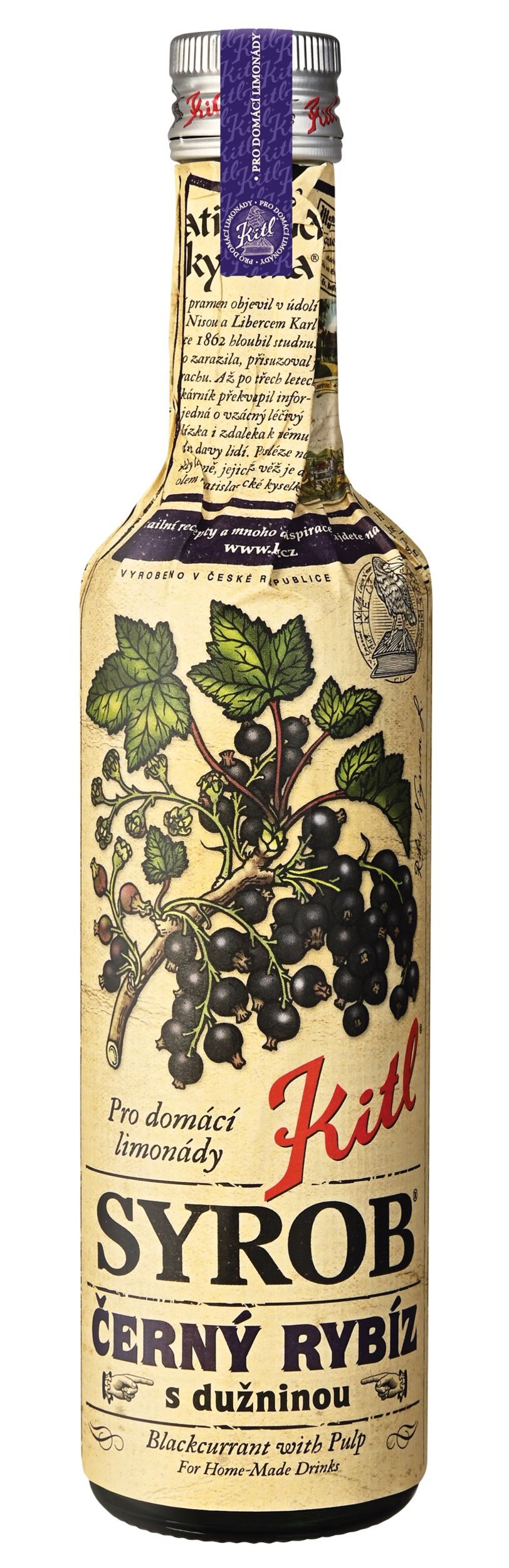 Nápoje - Kitl Syrob Černý rybíz s dužninou 500 ml