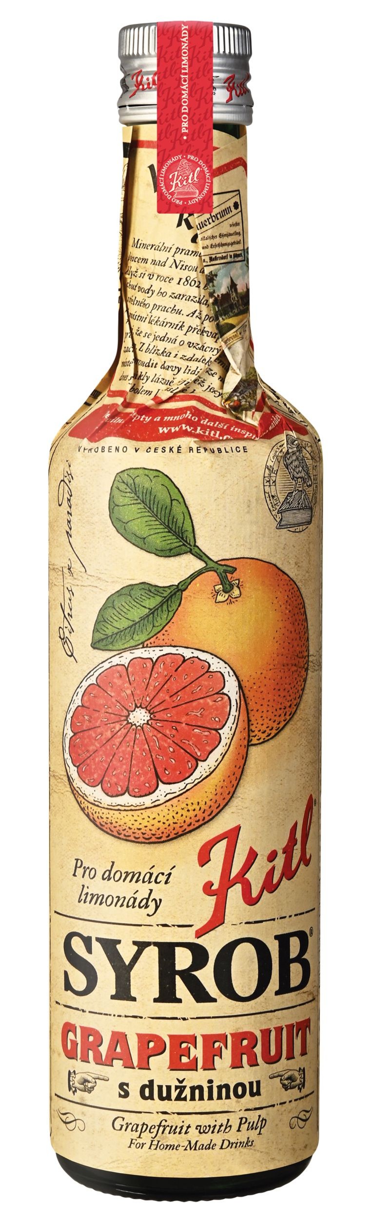 Nápoje - Kitl Syrob Grapefruit s dužninou 500 ml