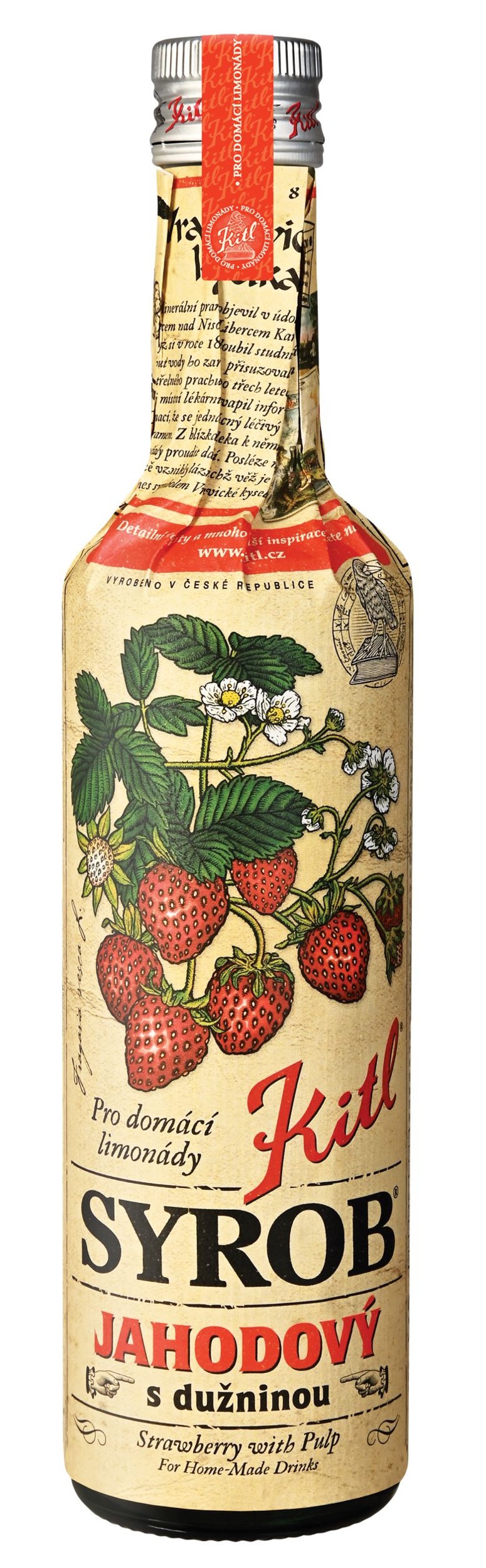 Nápoje - Kitl Syrob Jahodový s dužninou 500 ml