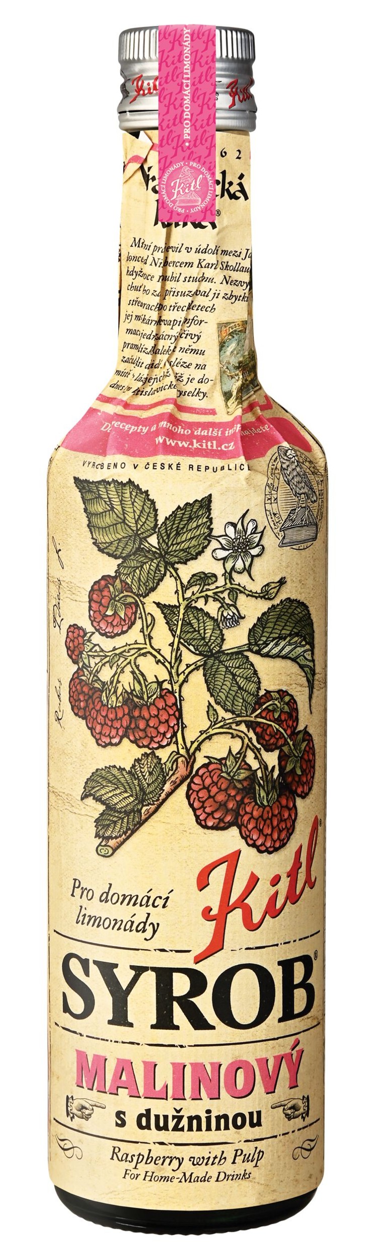 Nápoje - Kitl Syrob Malinový s dužninou 500 ml