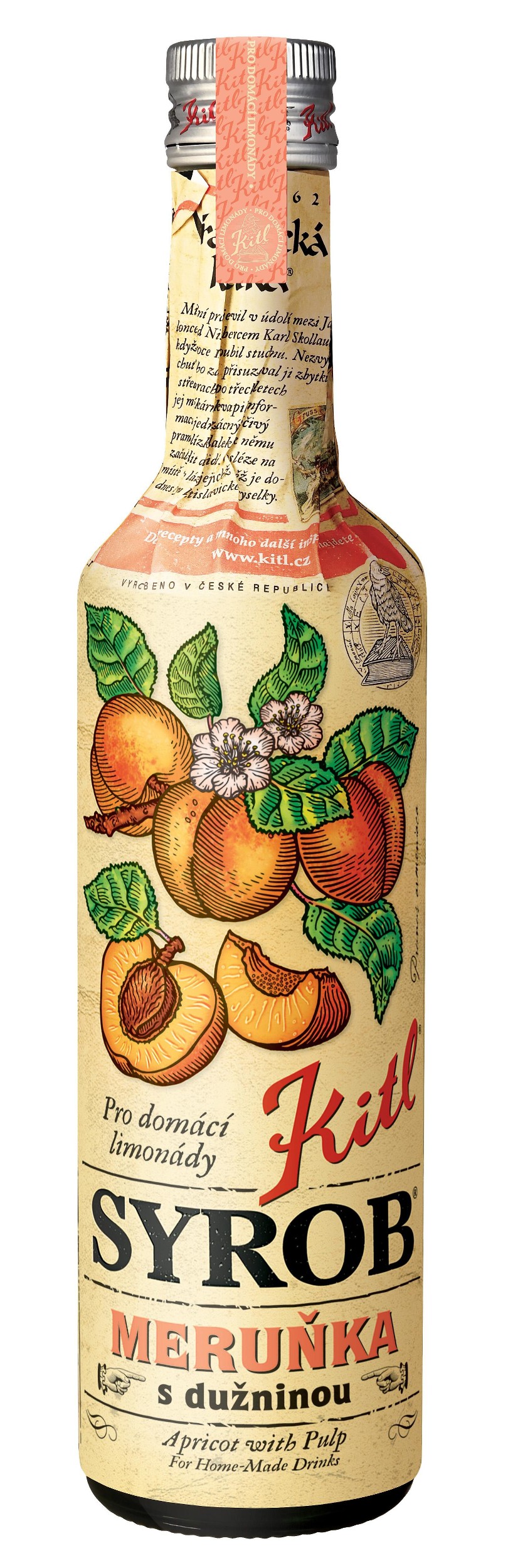 Nápoje - Kitl Syrob Meruňka s dužninou 500 ml