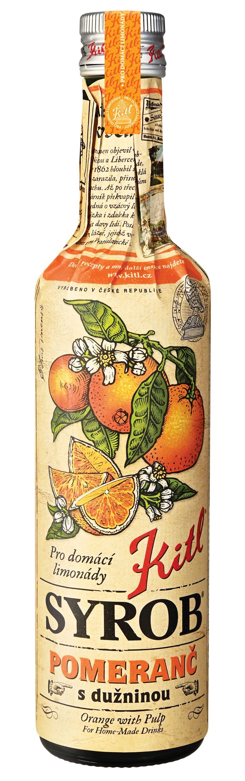 Nápoje - Kitl Syrob Pomeranč s dužninou 500 ml