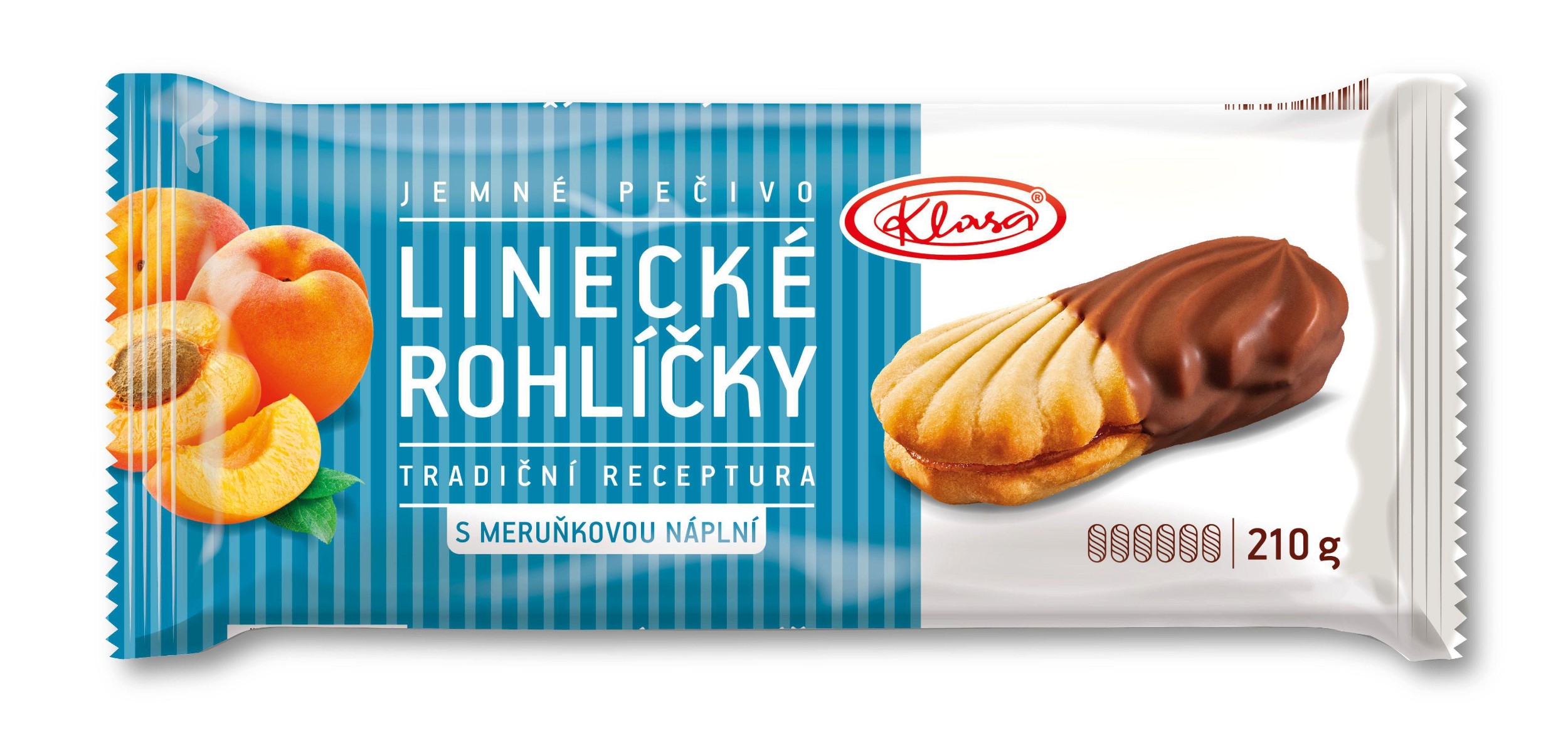 Pekárna a cukrárna - Klasa Linecké rohlíčky s meruňkovou náplní 210g