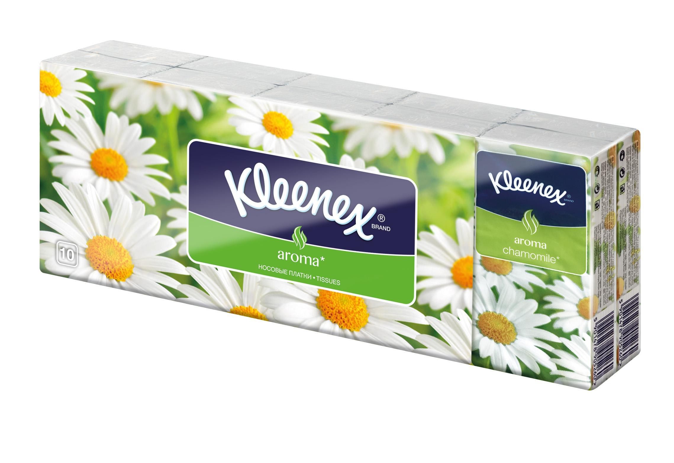 Drogerie a kosmetika - Kleenex Family Hanks - Camomile 3vrstvé 10x10ks
