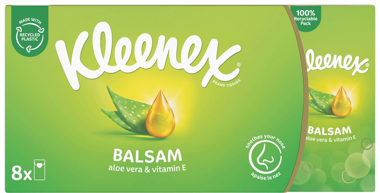Kleenex Kapesníky papírové Balsam Hanks 8x9ks-0