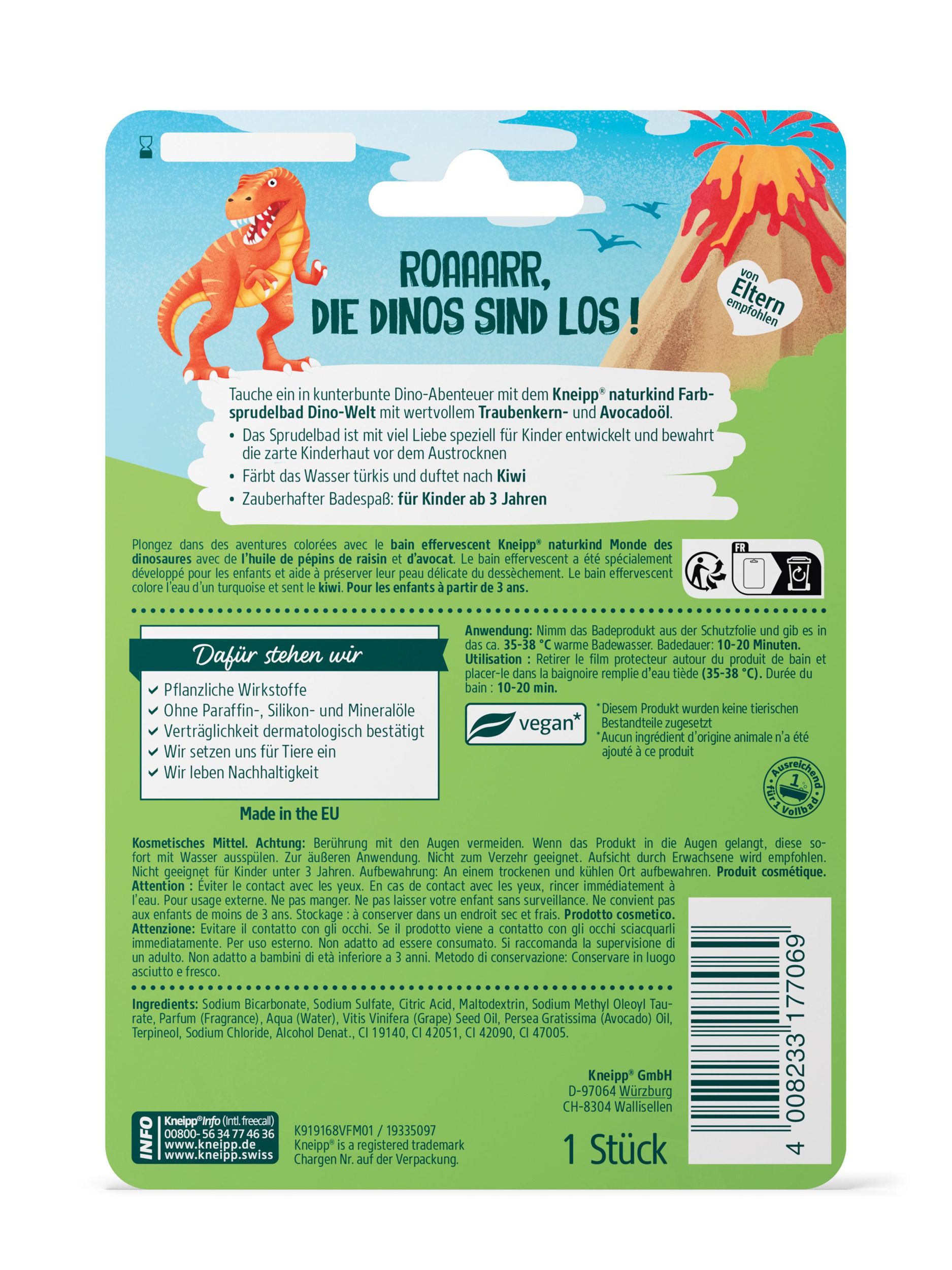Kneipp Naturkind Bomba Dinowelt koupel 1 ks-0