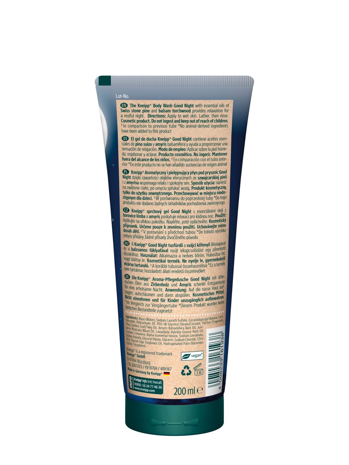 Kneipp sprchový gel Good Night 200ml-1