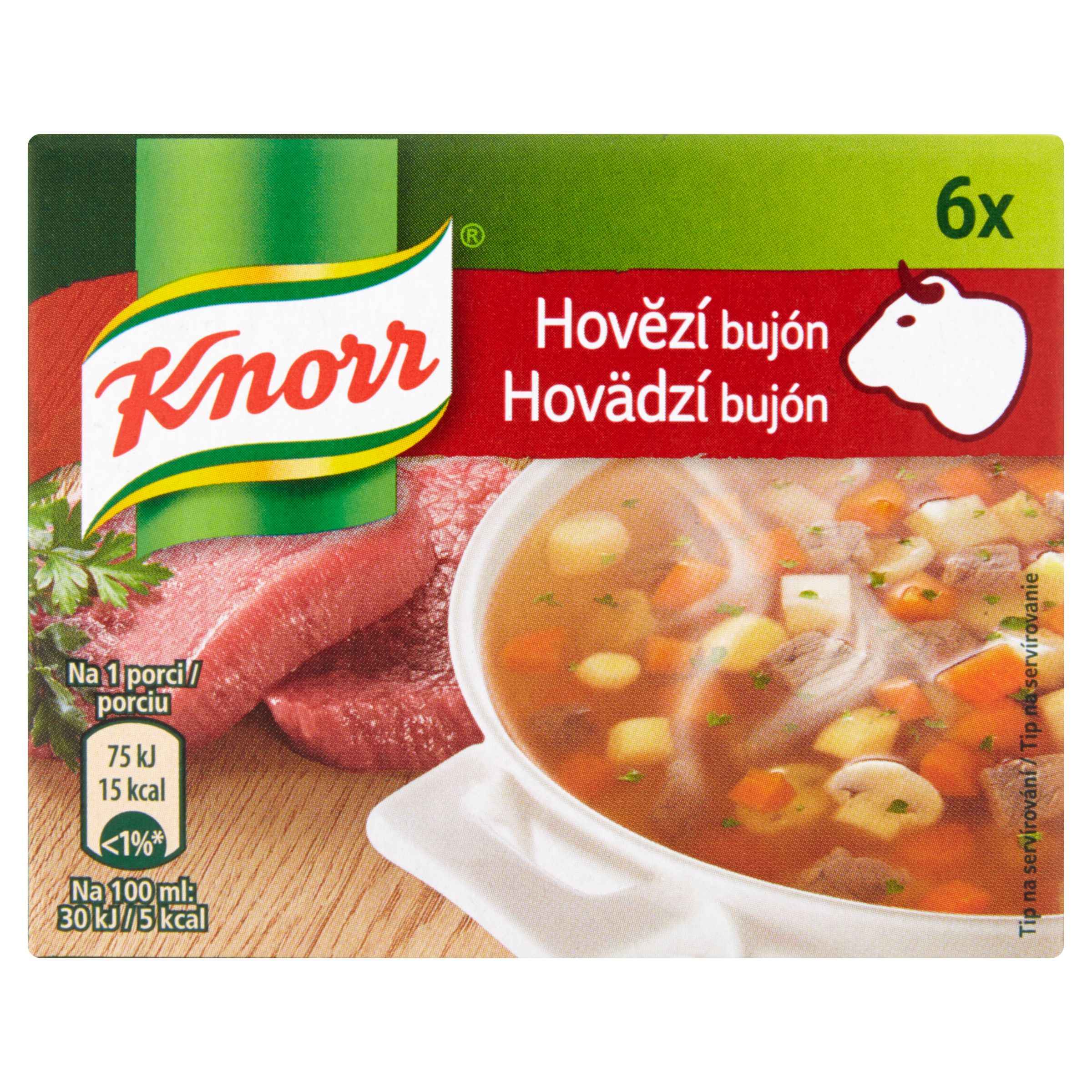 Trvanlivé potraviny - Knorr Bujón Hovězí 3l 6x10 g
