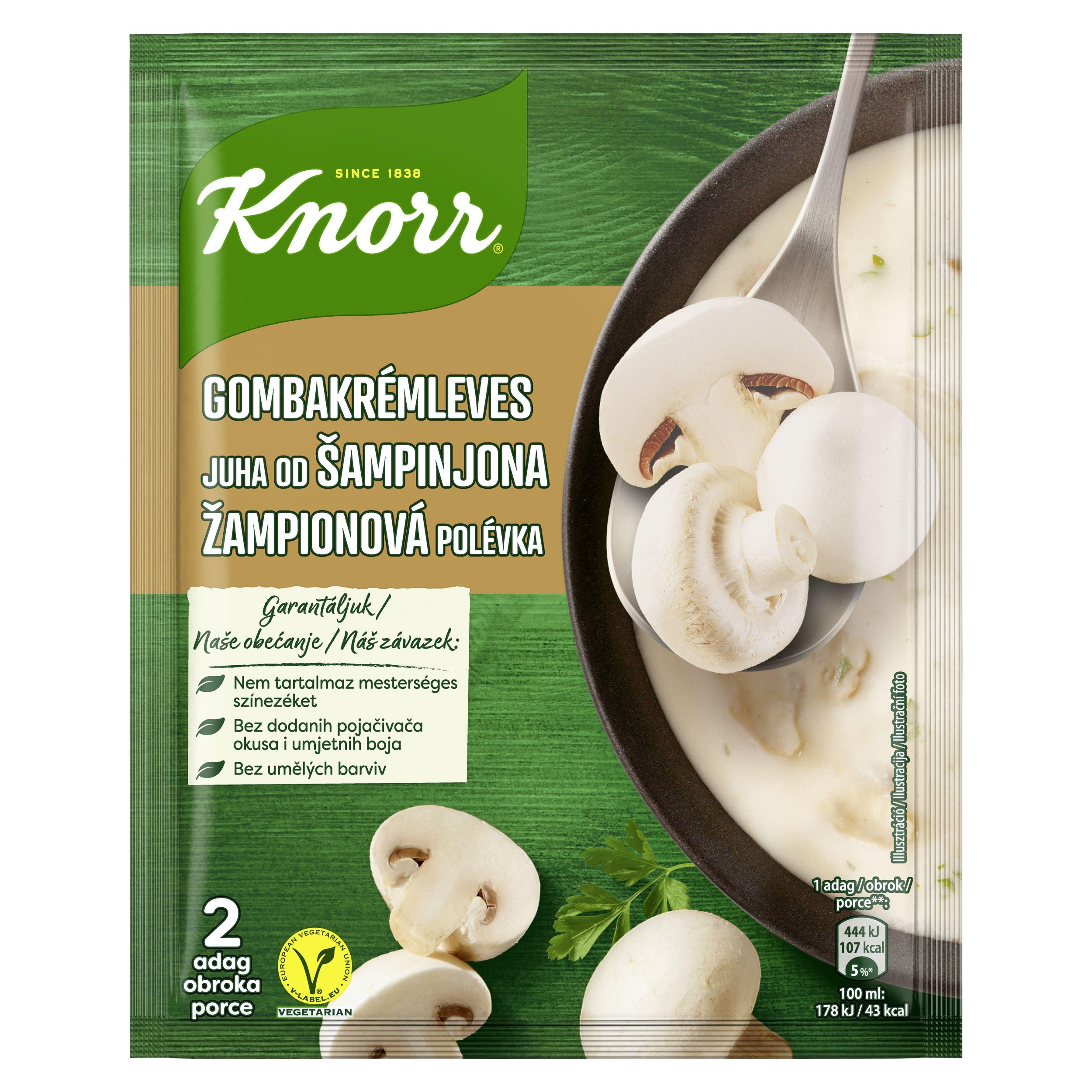 Trvanlivé potraviny - Knorr Krémová polévka Žampionová 45g