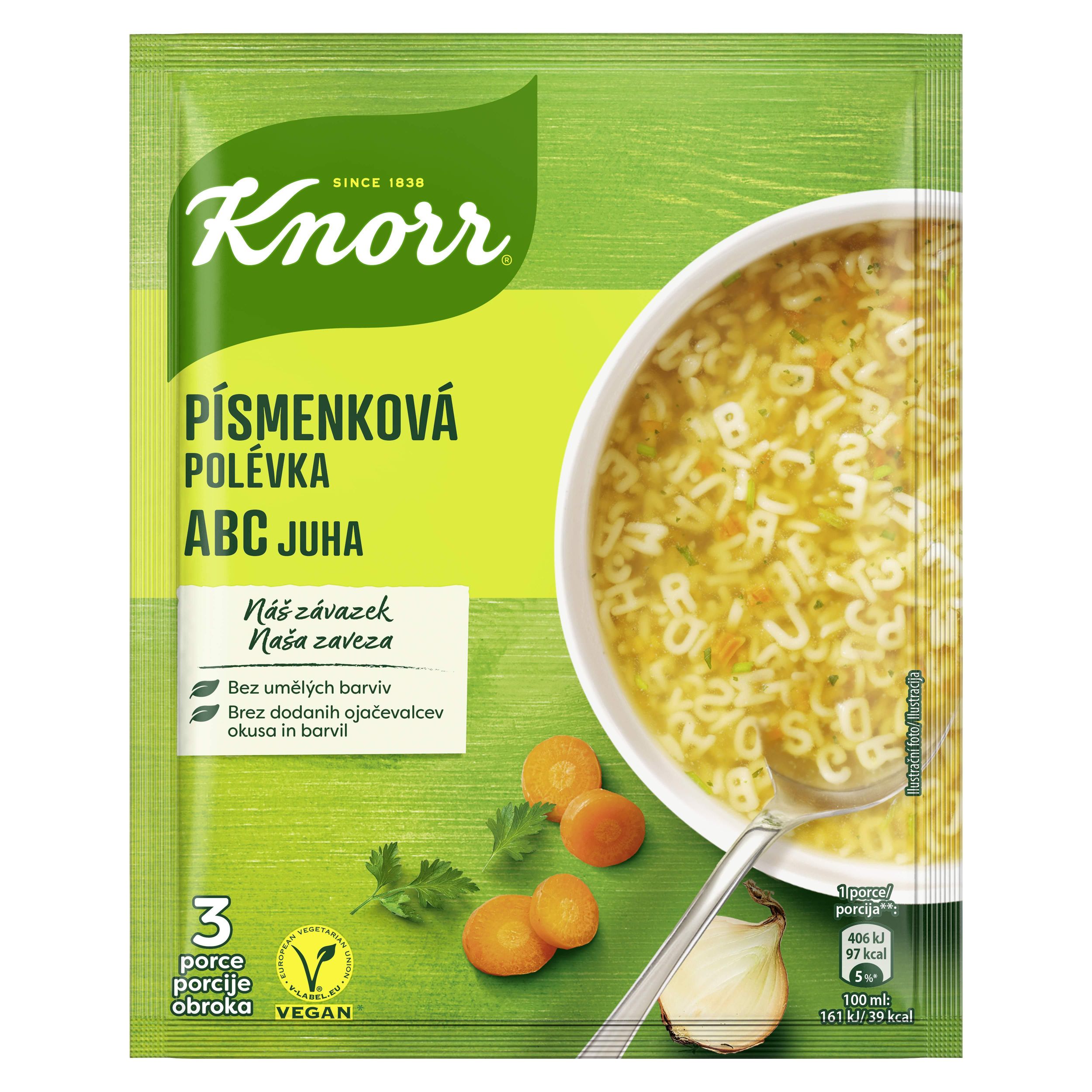 Trvanlivé potraviny - Knorr Písmenková polévka 82g