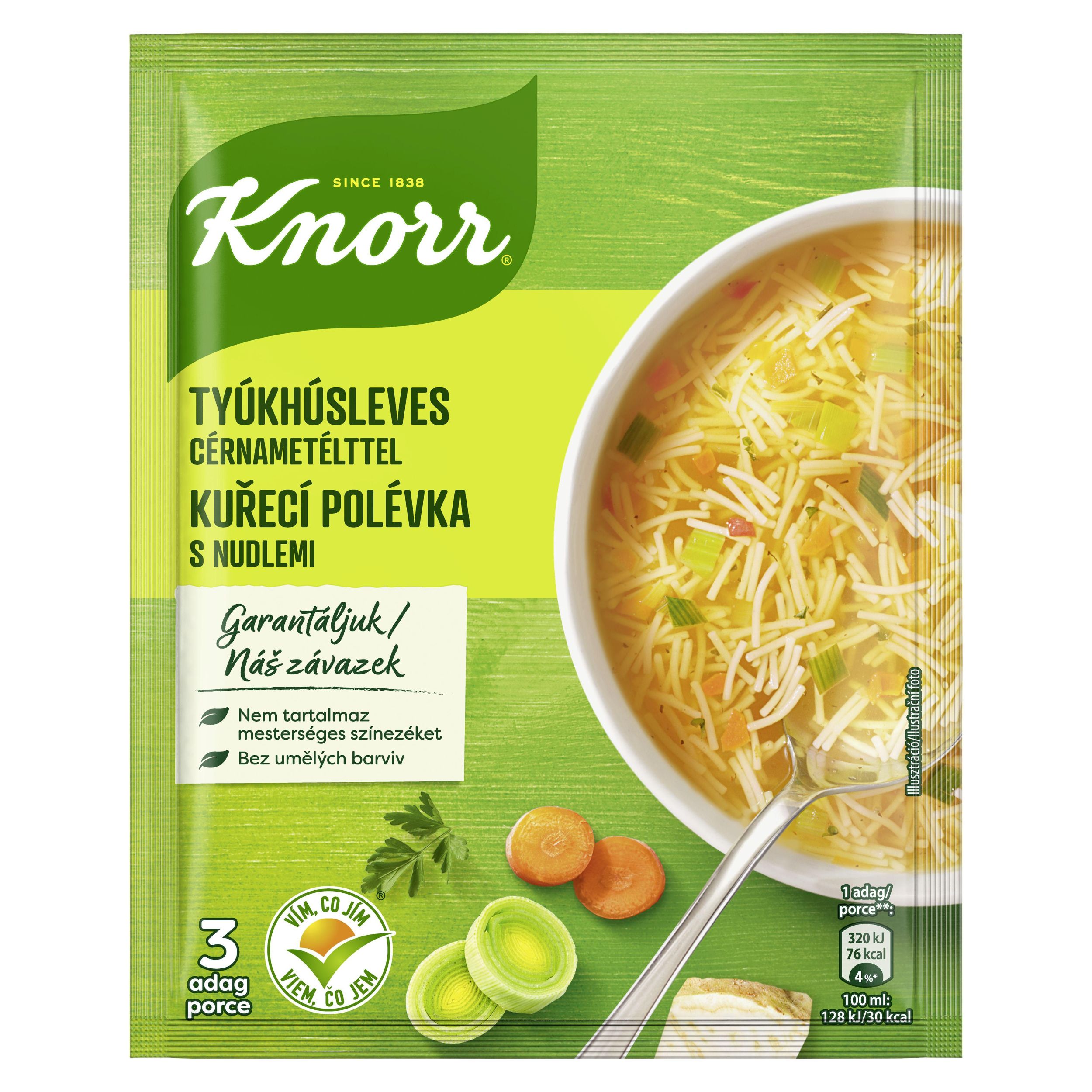 Trvanlivé potraviny - Knorr Polévka Kuřecí s nudlemi 69g