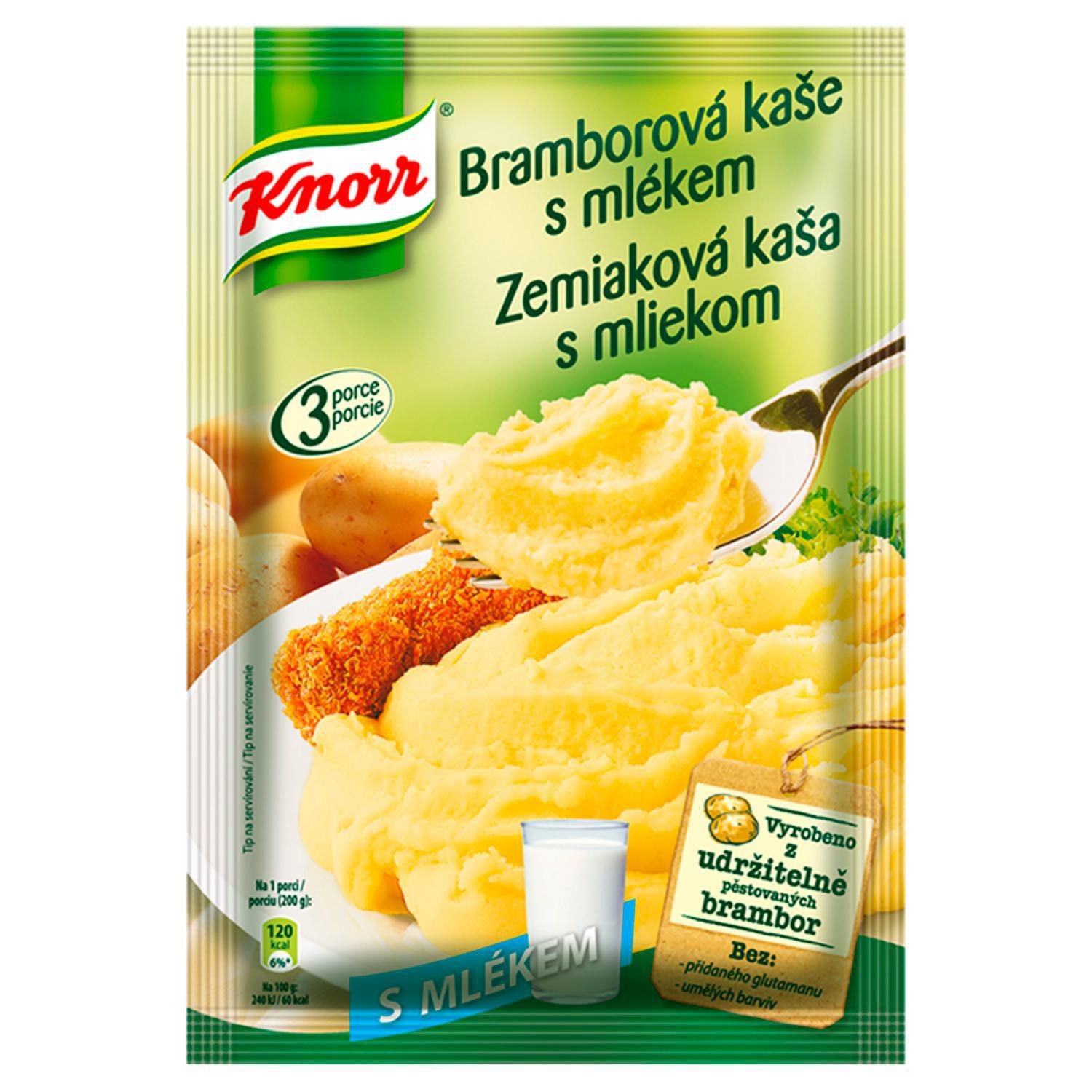 Trvanlivé potraviny - Knorr Příloha bramborová kaše s mlékem 94,5 g