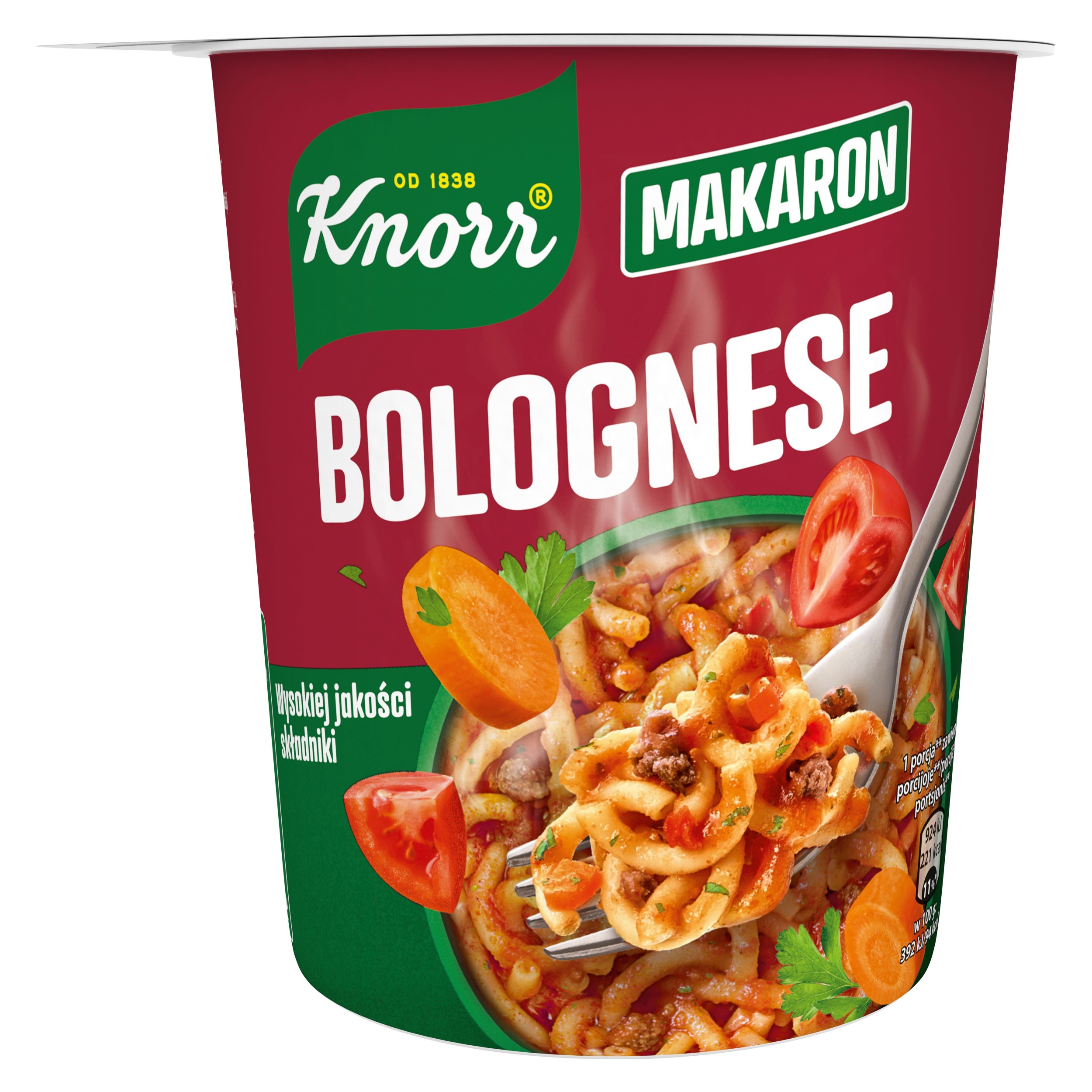 Trvanlivé potraviny - Knorr Snack makaron bolognese 60g